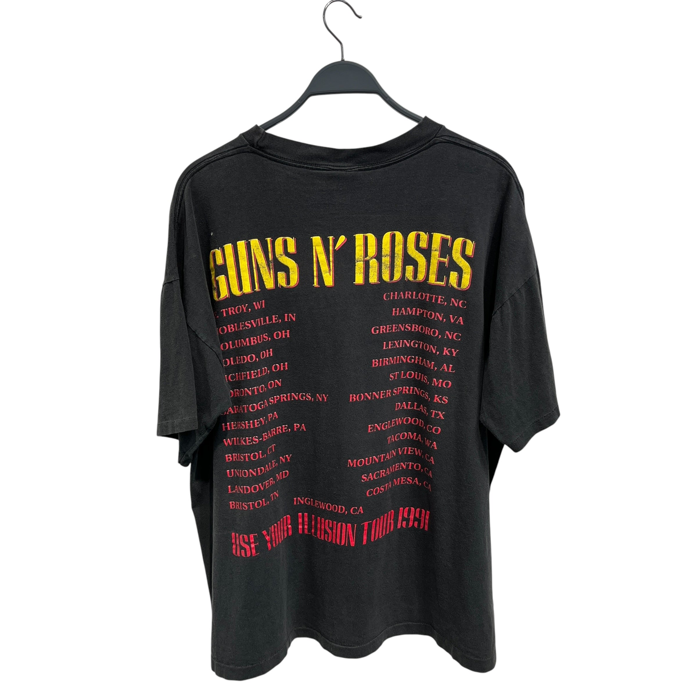 Vintage/T-Shirt/Cotton/BLK/91' Guns and Roses (one size) view 2