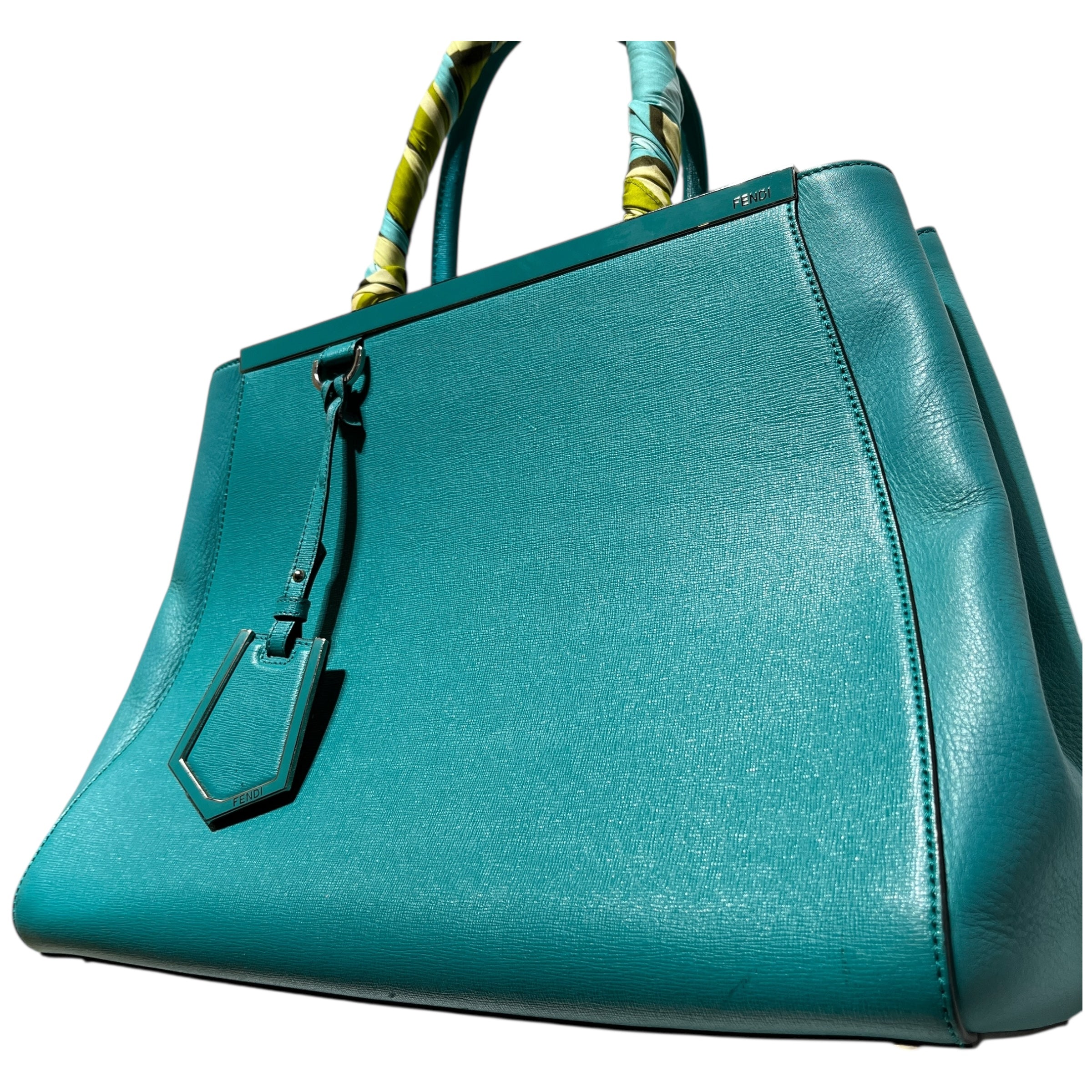 FENDI/Tote Bag/Leather/BLU/TURQUOISE TOUJOURS view 3