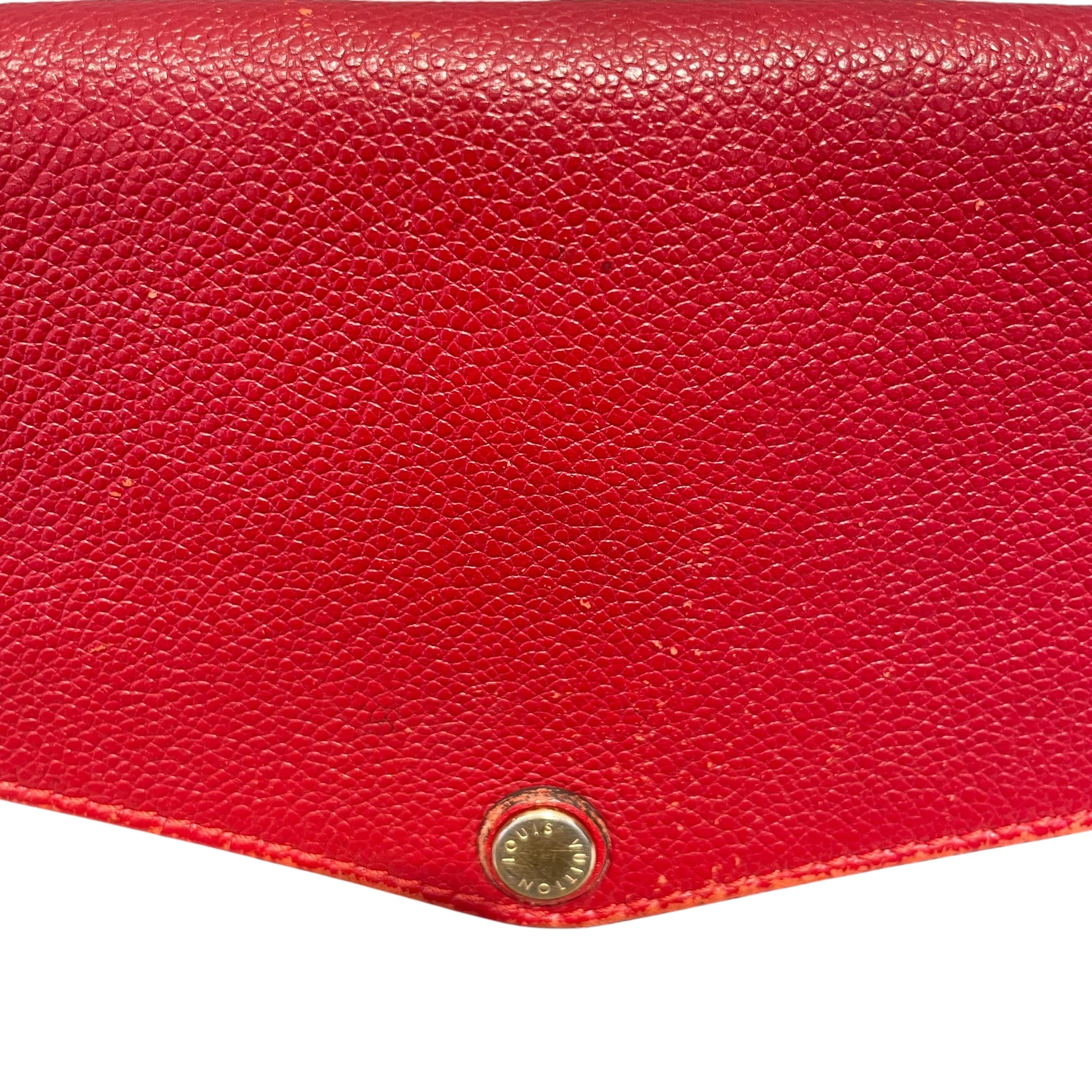 LOUIS VUITTON/Pouch/Monogram/Leather/RED/Monogram Twice Pouchette view 7