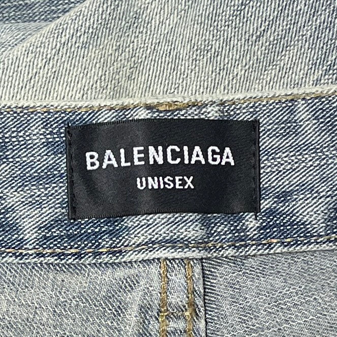 BALENCIAGA/Bootcut Pants/L/Denim/BLU/Light Wash Denim Flare view 3