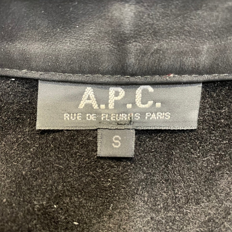 A.P.C./LS Shirt/18/Cowhide/BLK/