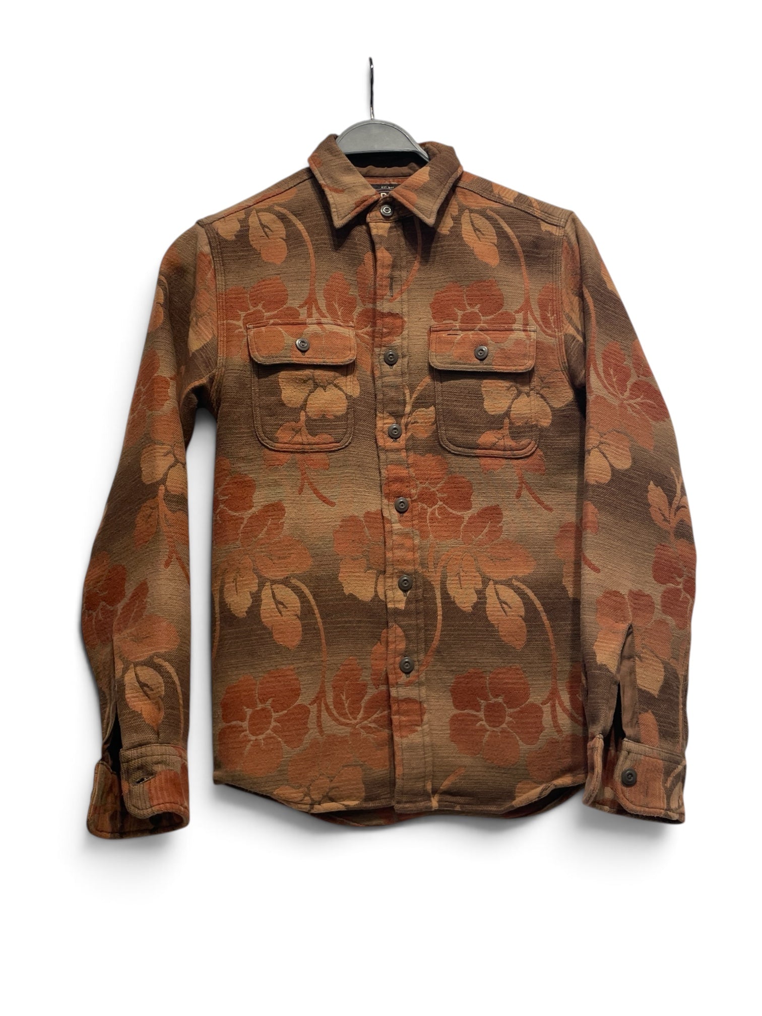 RRL/LS Shirt/XXS/Wool/ORN/All Over Print/FLORAL view 1