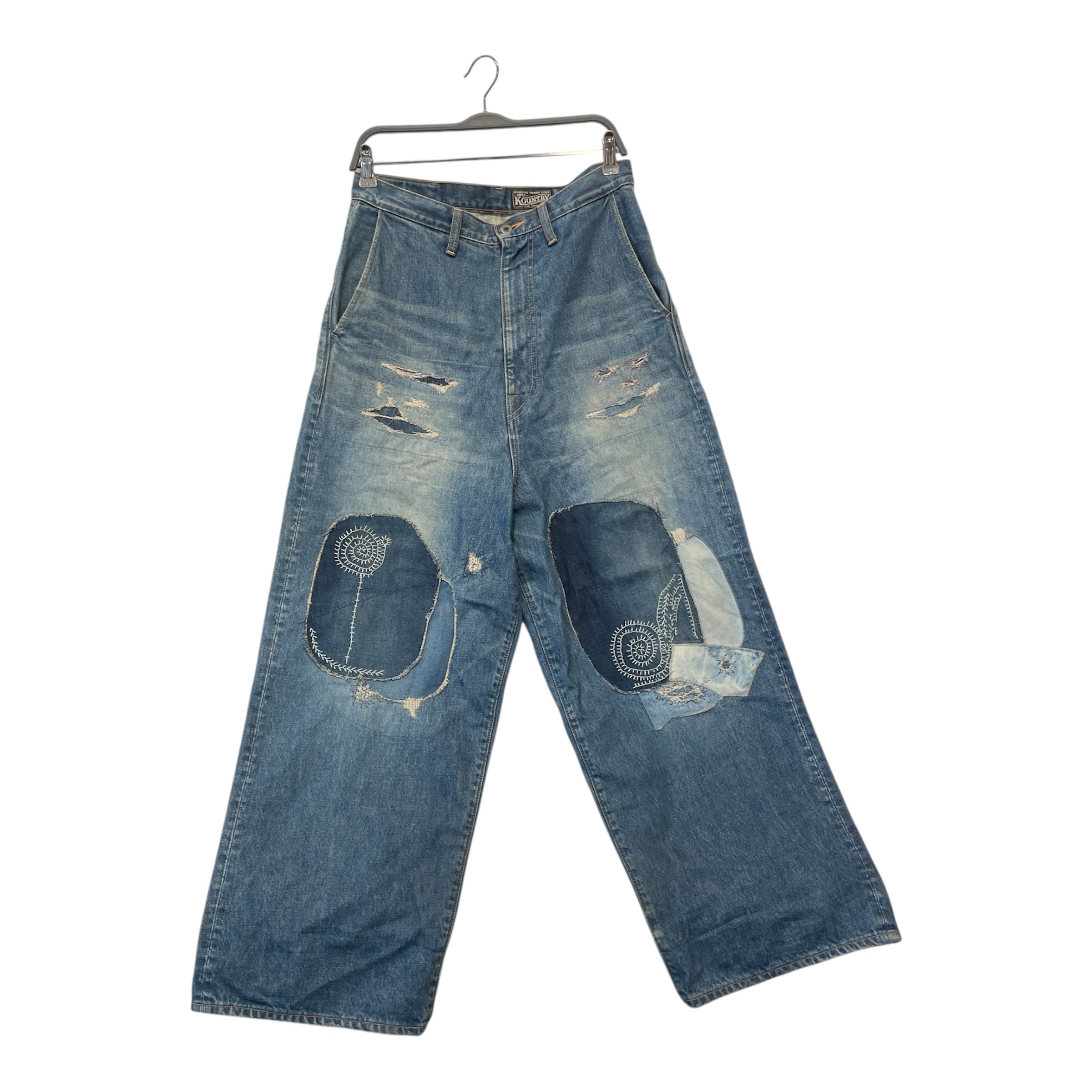 KAPITAL/Wide Leg Pants/2/Denim/IDG/KATSURAGI :P view 1
