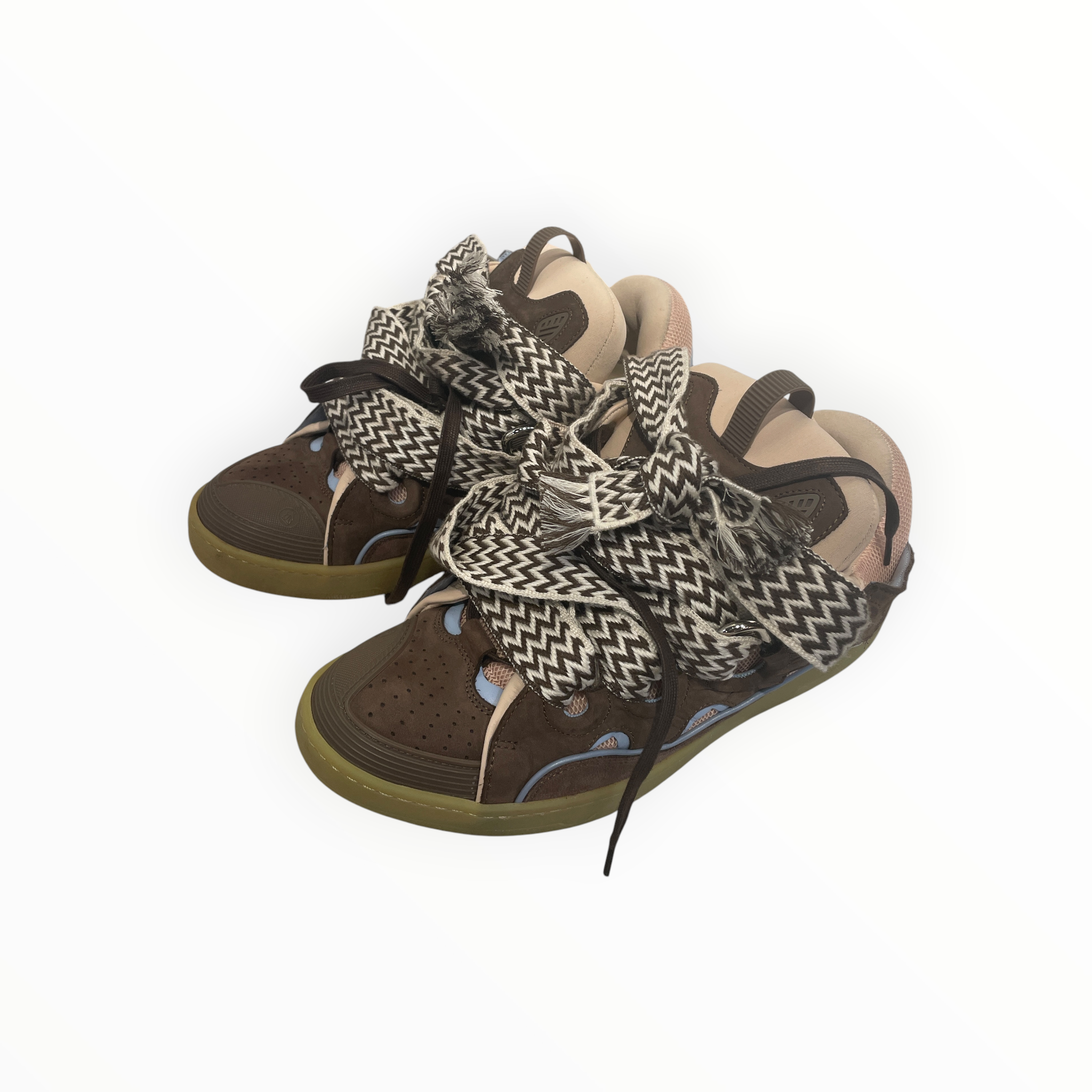 LANVIN en Bleu/Low-Sneakers/US 11/Acrylic/BRD/top curb skate view 1