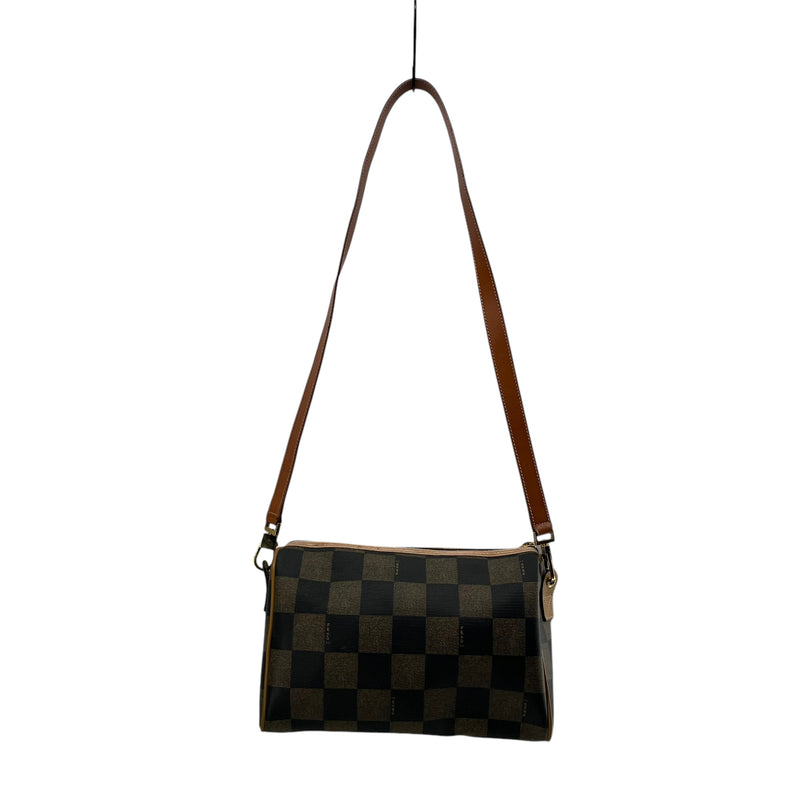 FENDI/Cross Body Bag/All Over Print/Leather/MLT/PEQUIN CHECK