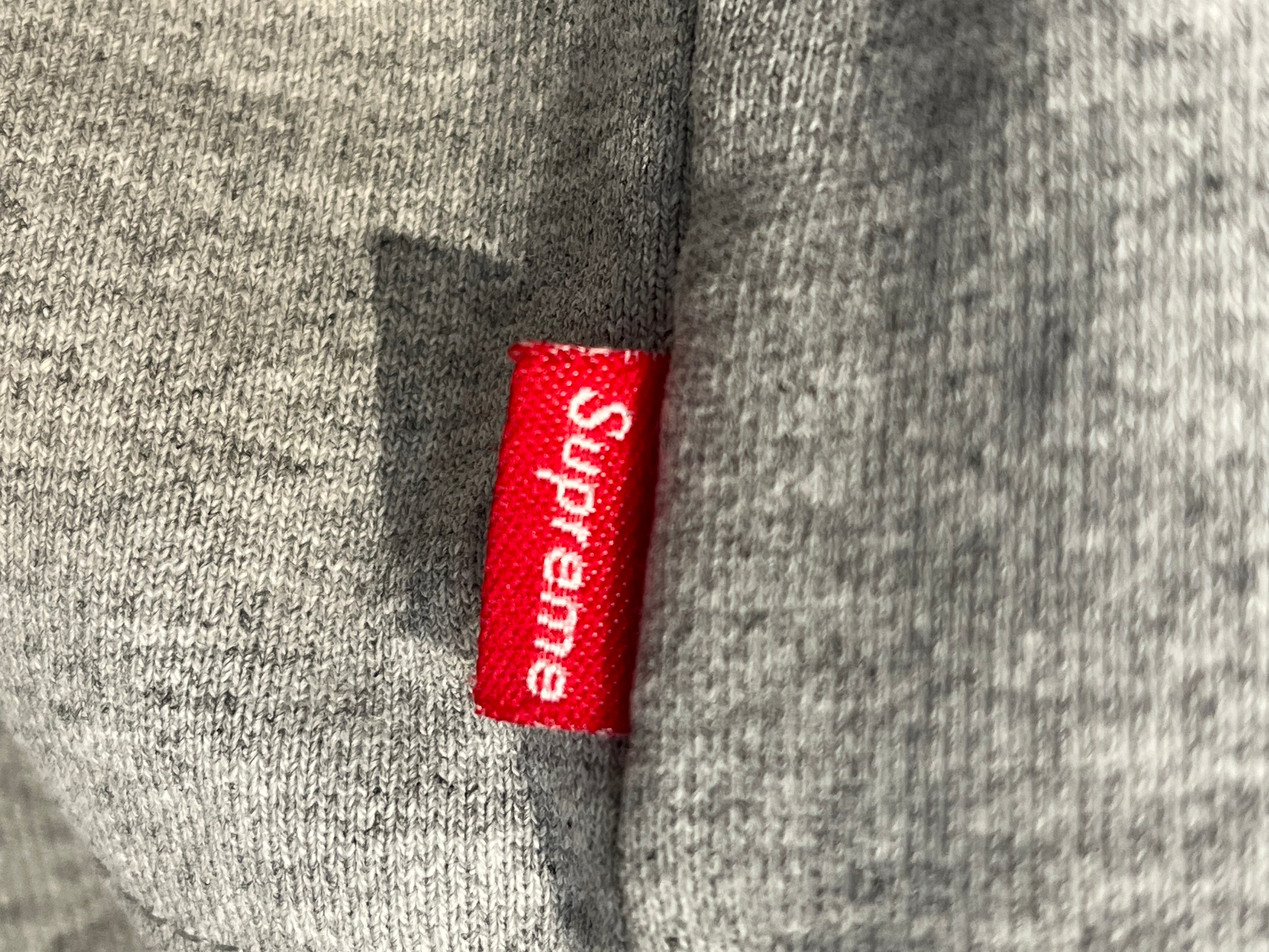 Supreme/Zip Up Hoodie/L/Cotton/GRY/GRAY ZIP HOODIE FELT HOOD LOGO view 5