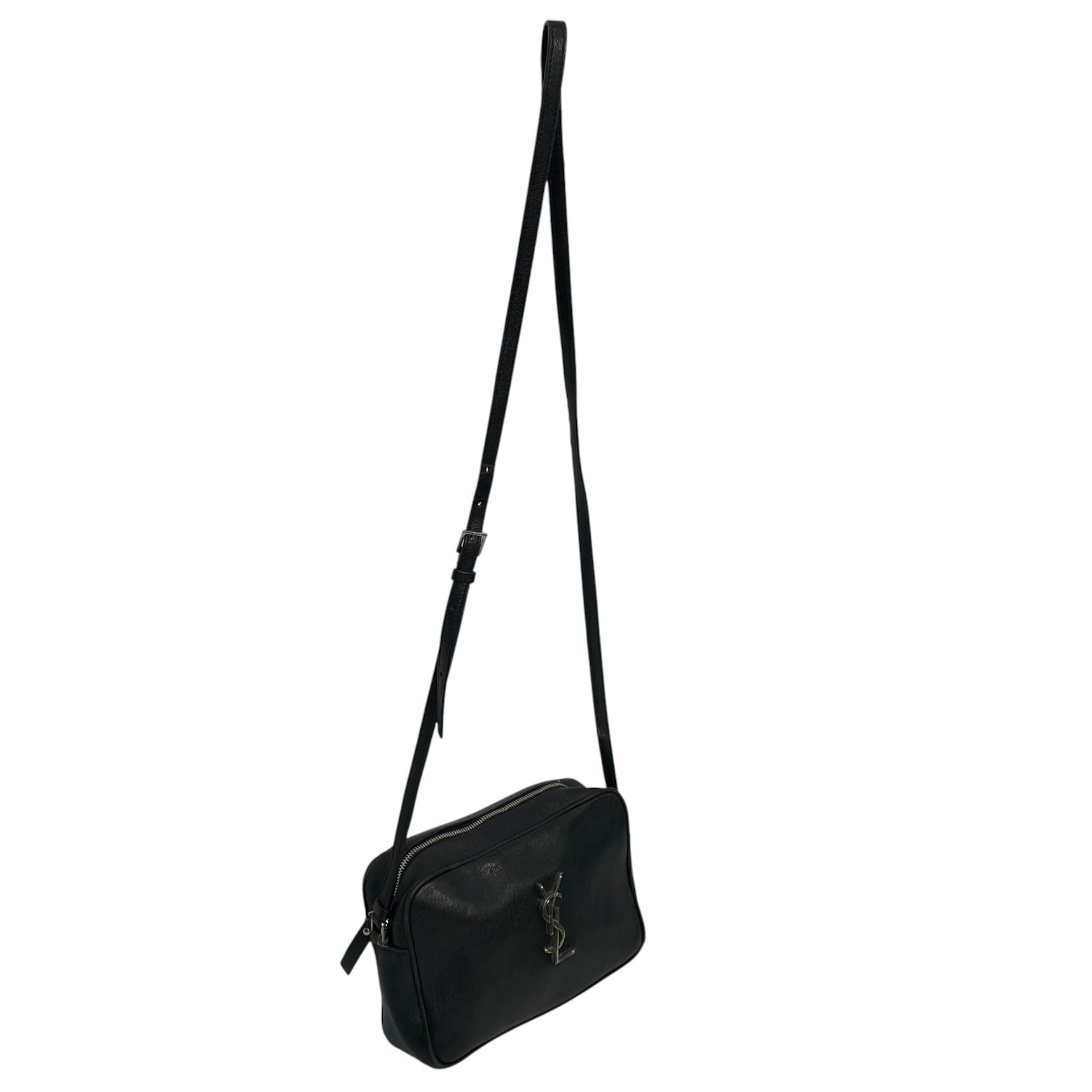 YVES SAINT LAURENT/Bag/Leather/BLK/lou camera bag view 3