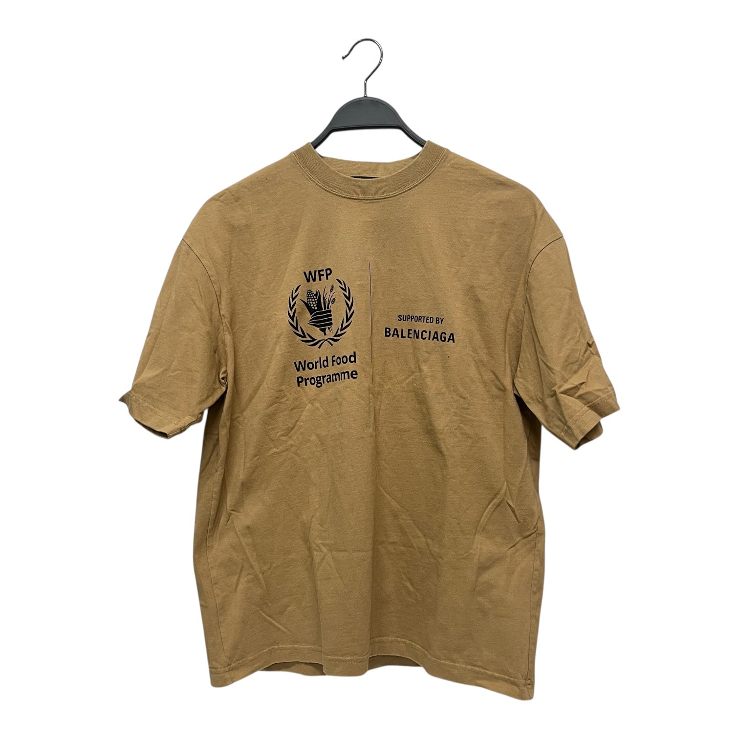 BALENCIAGA/T-Shirt/XS/Cotton/BEG/WORLD FOOD PROGRAMME TEE view 1
