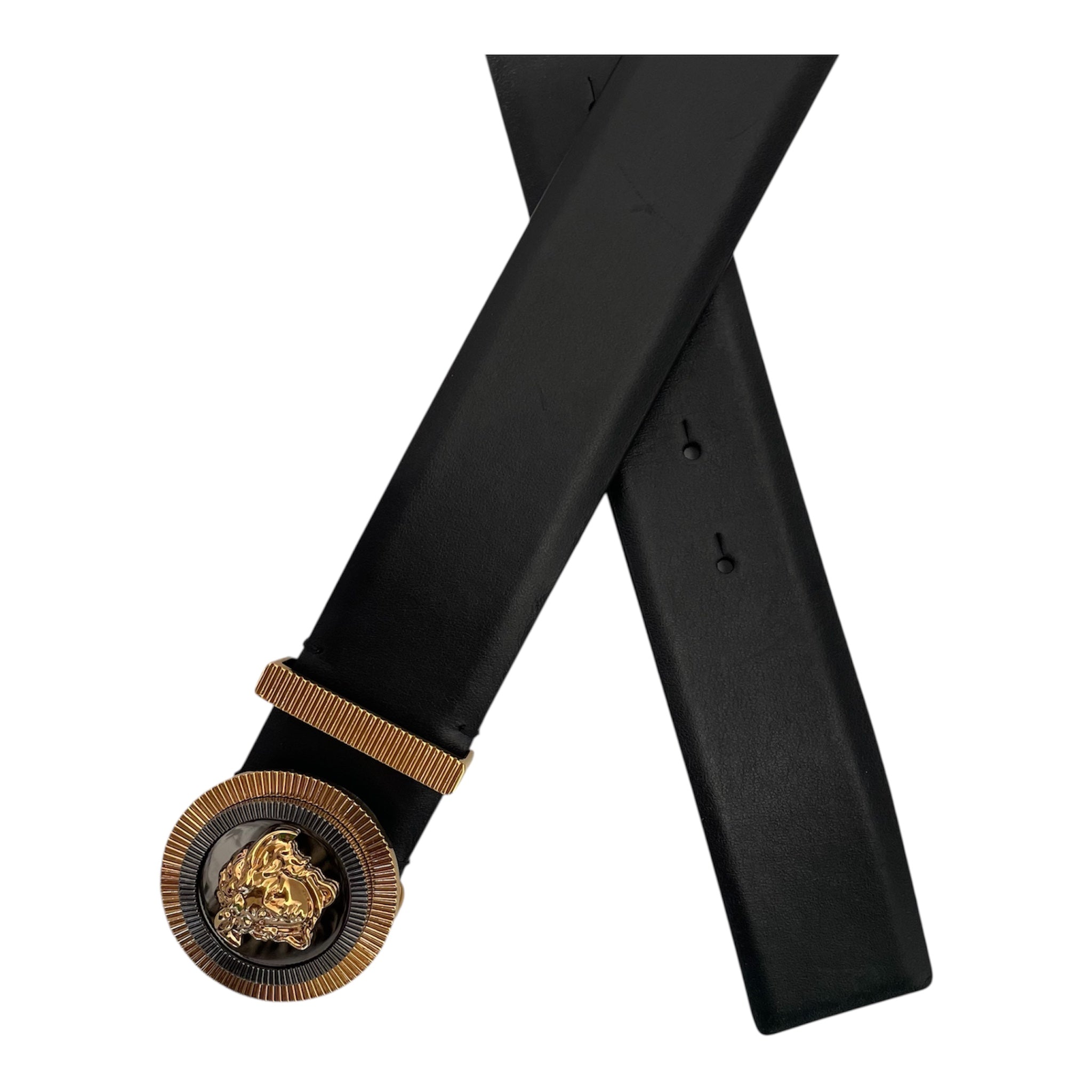 VERSACE/Belt/Leather/BLK/Medusa Biggie Belt view 2