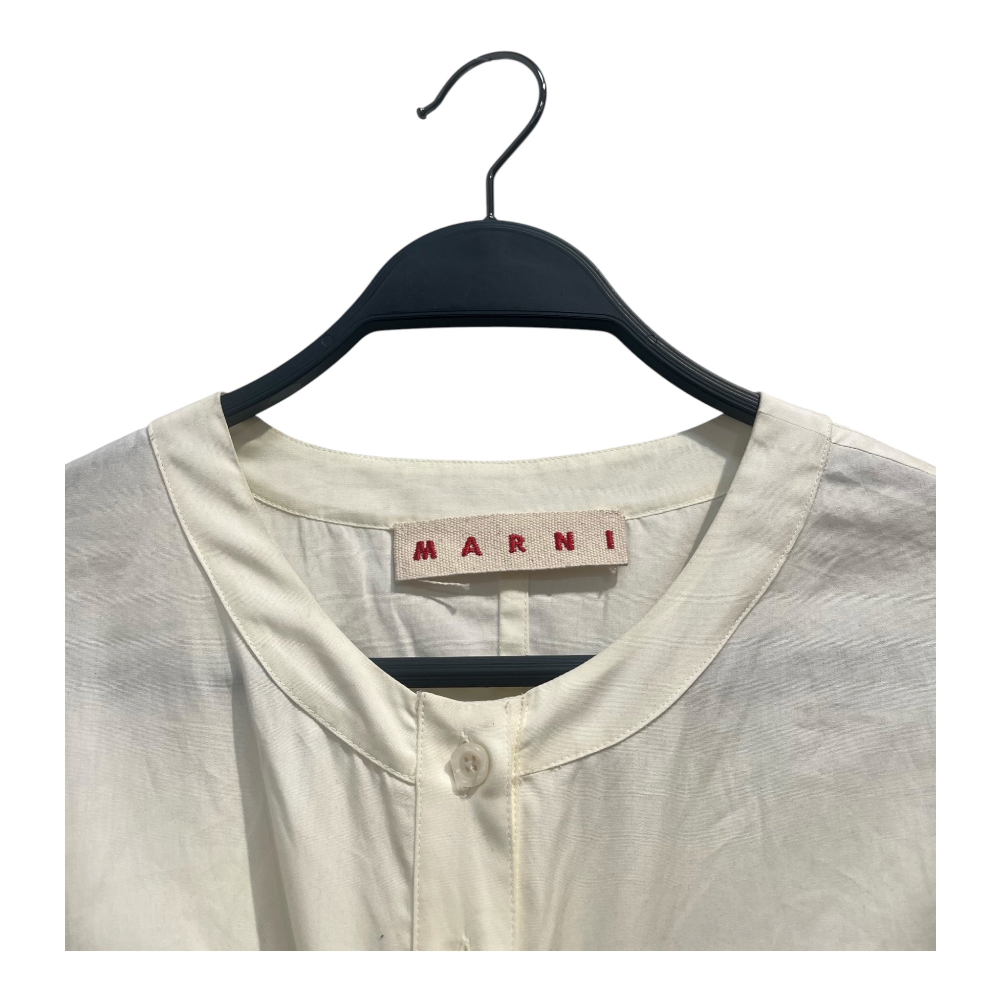 MARNI/SS Shirt/42/Cotton/CRM/ view 3