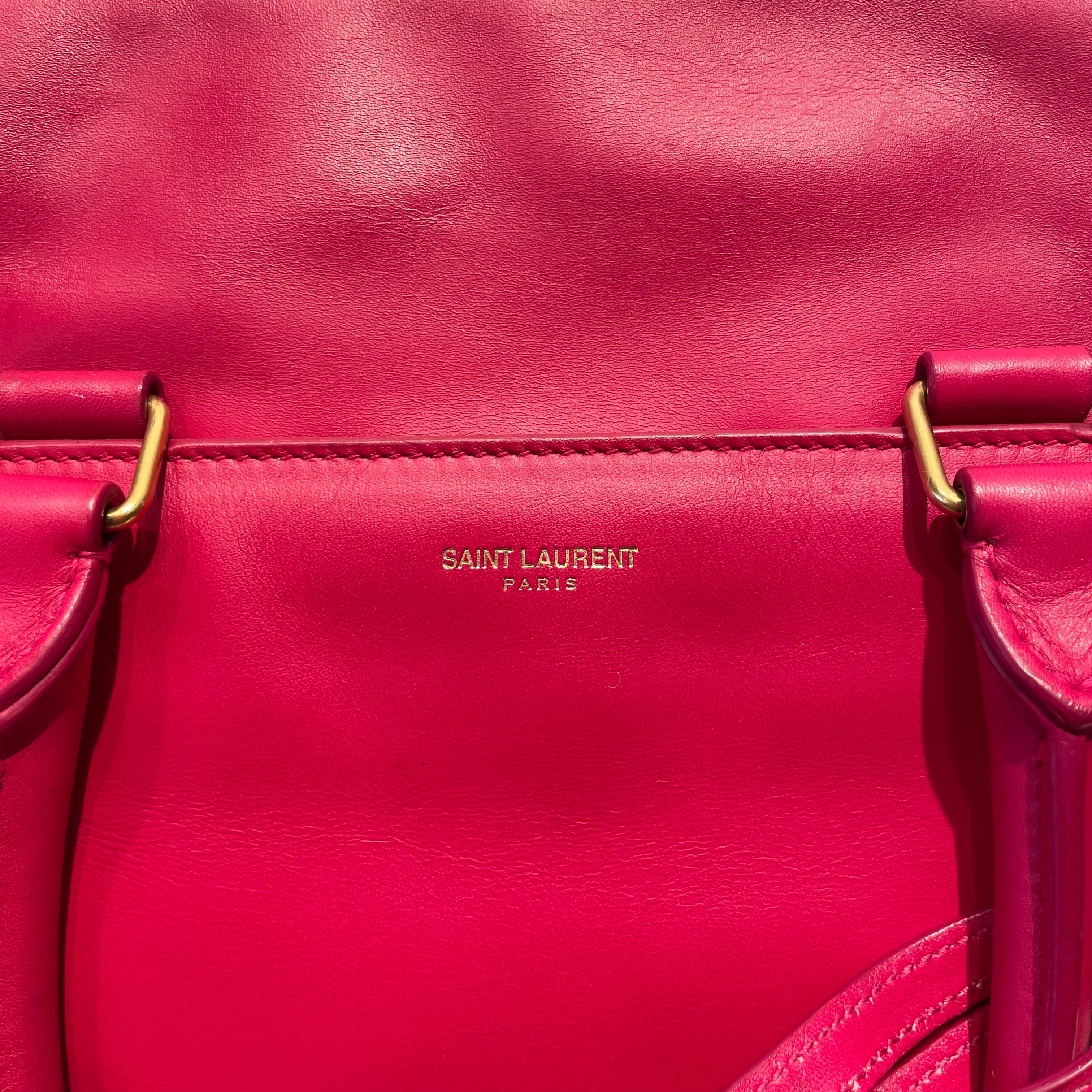 SAINT LAURENT/Bag/Leather/RED/Classic Duffle- Calfskin view 9