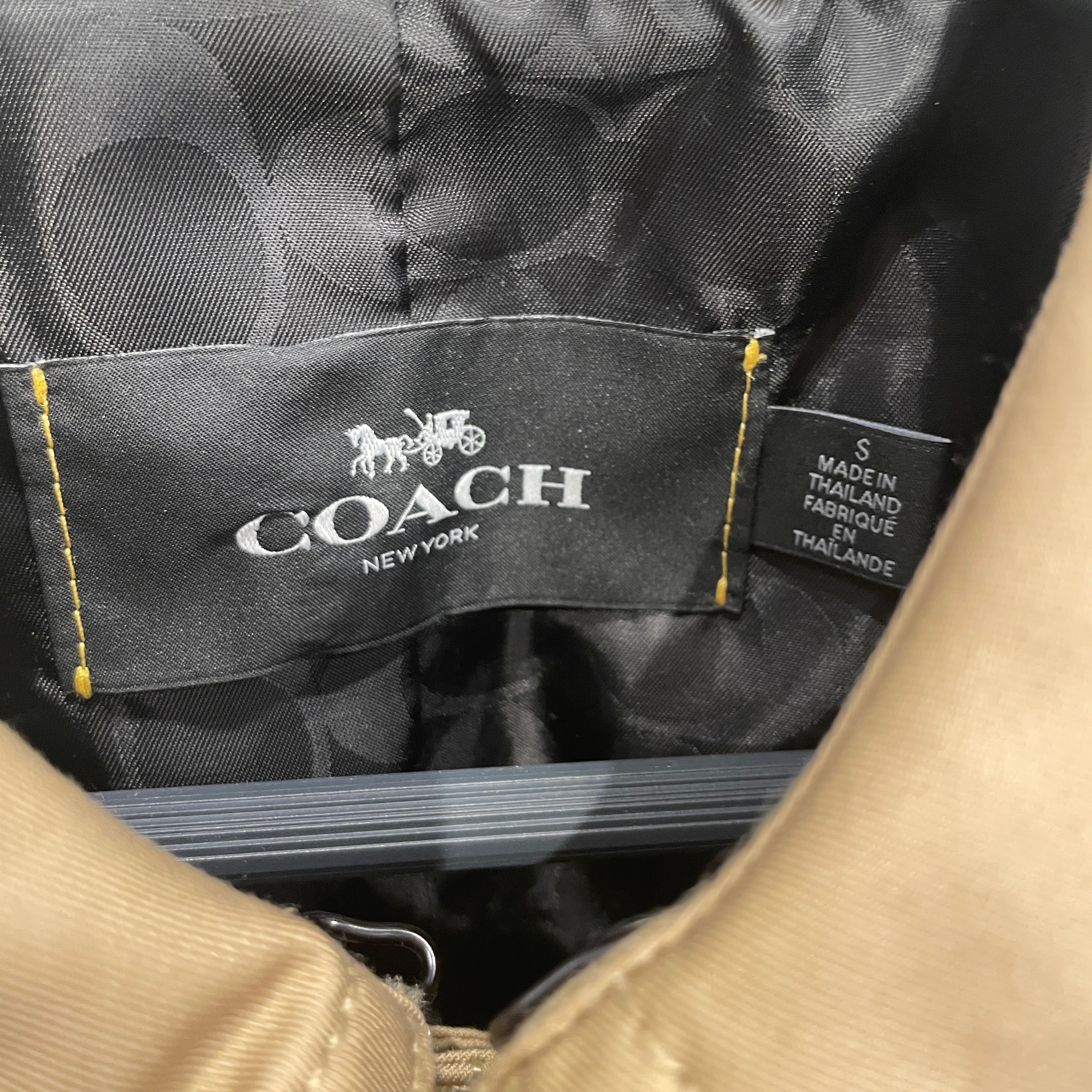 COACH/Jacket/S/Cotton/BEG/COACH CLASSIC TRENCH COAT BEG view 3
