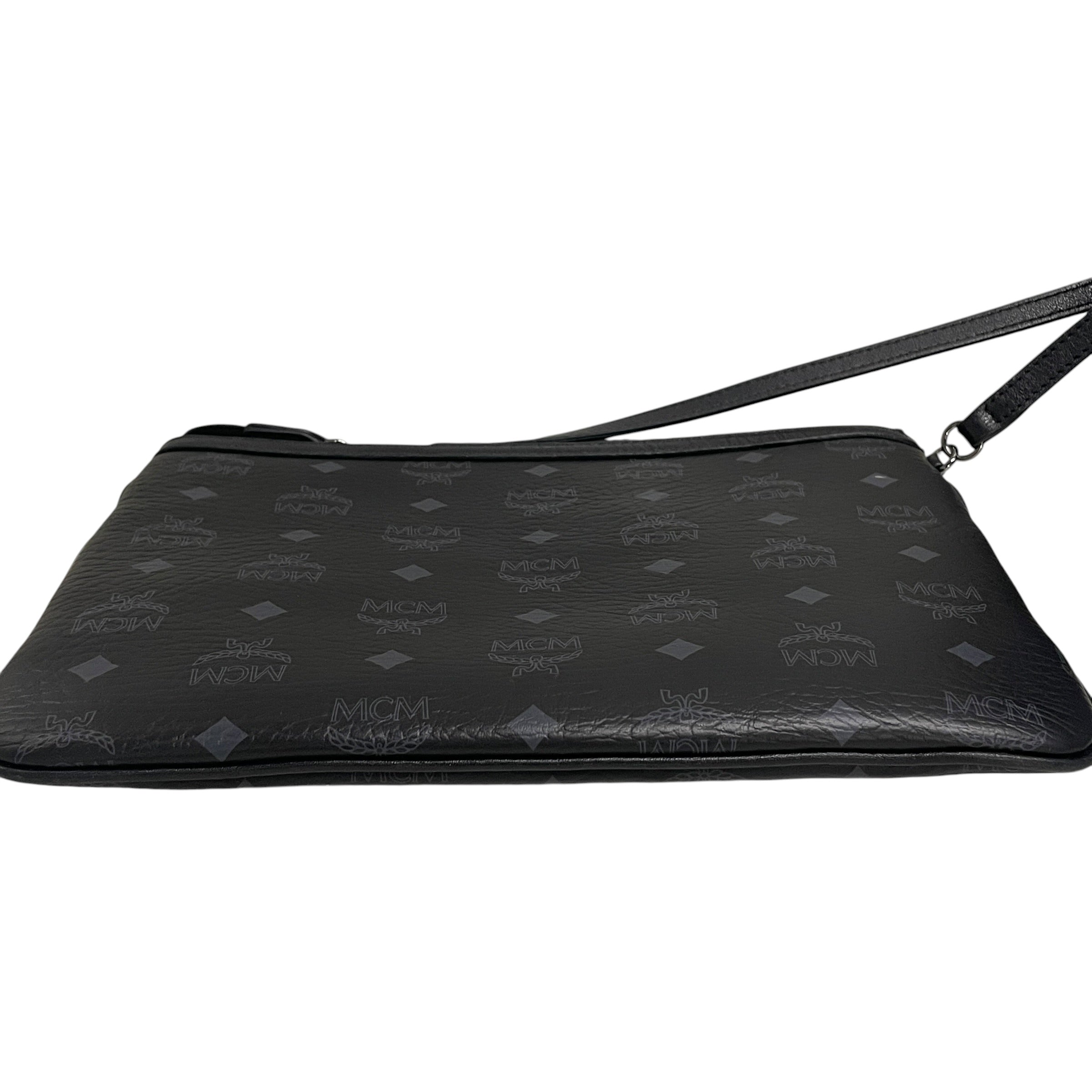 MCM/Bag/Monogram/Leather/BLK/attachable tote view 4