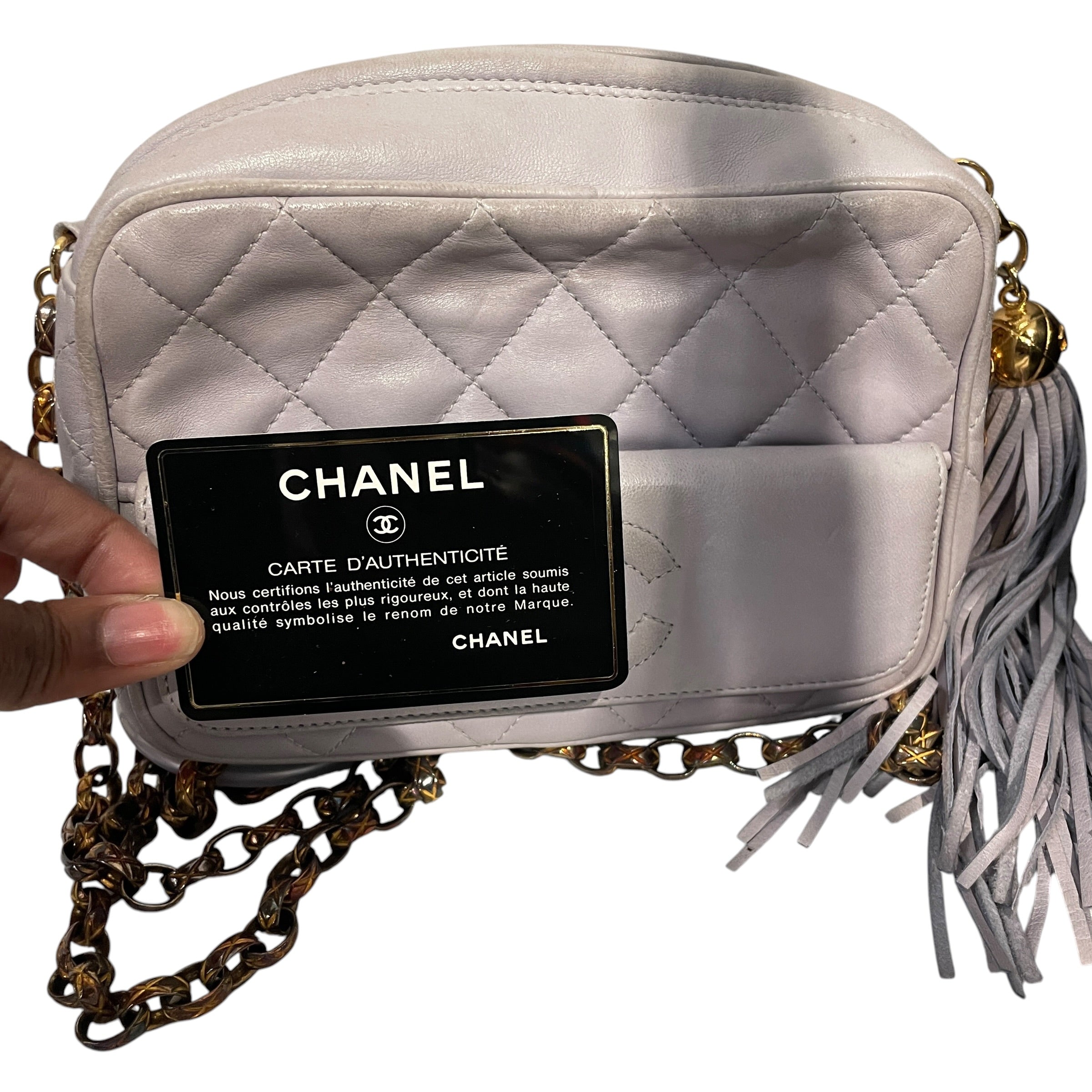 CHANEL/Cross Body Bag/GRY/QVRCDJX view 4