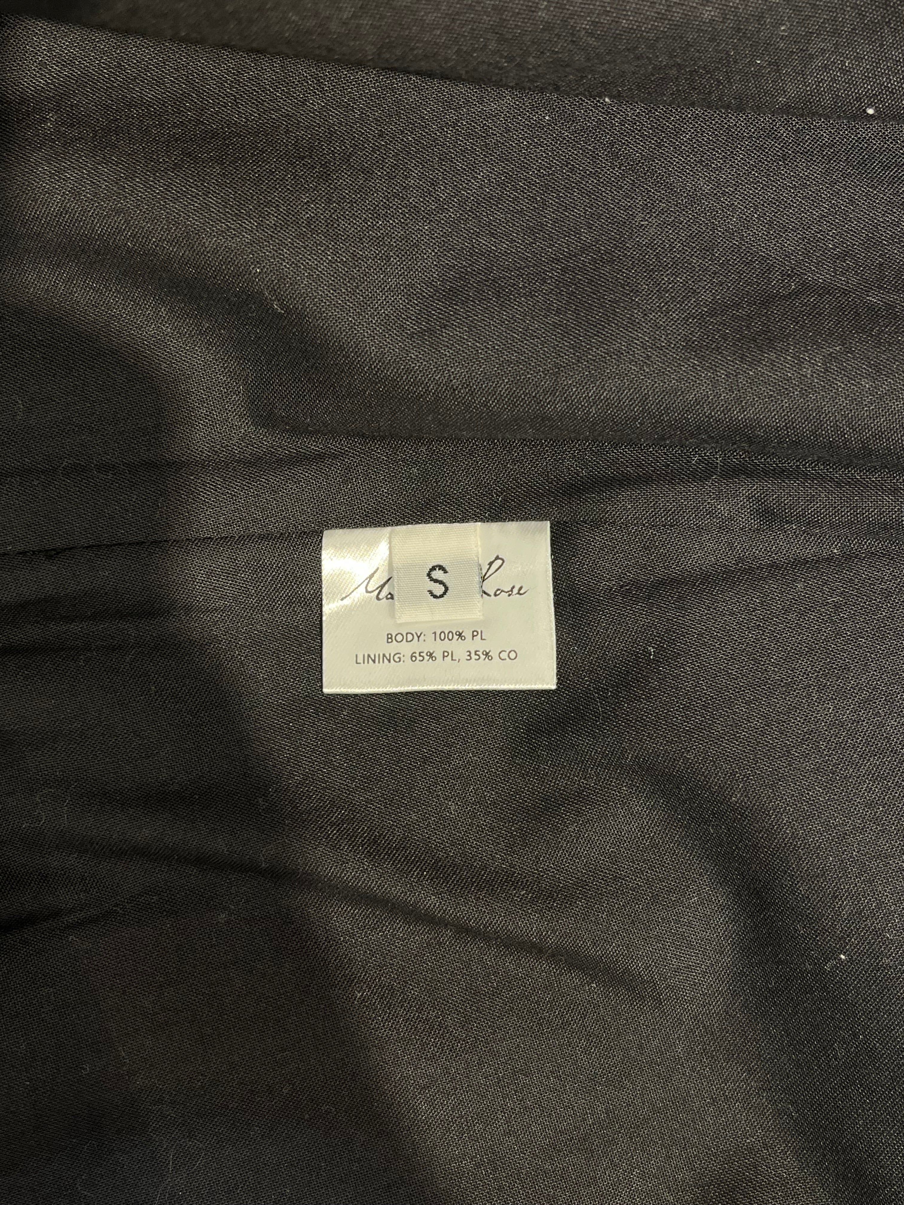 MARTINE ROSE/Track Jkt/S/Polyester/BLK/TWISTED TRACK TOP view 5