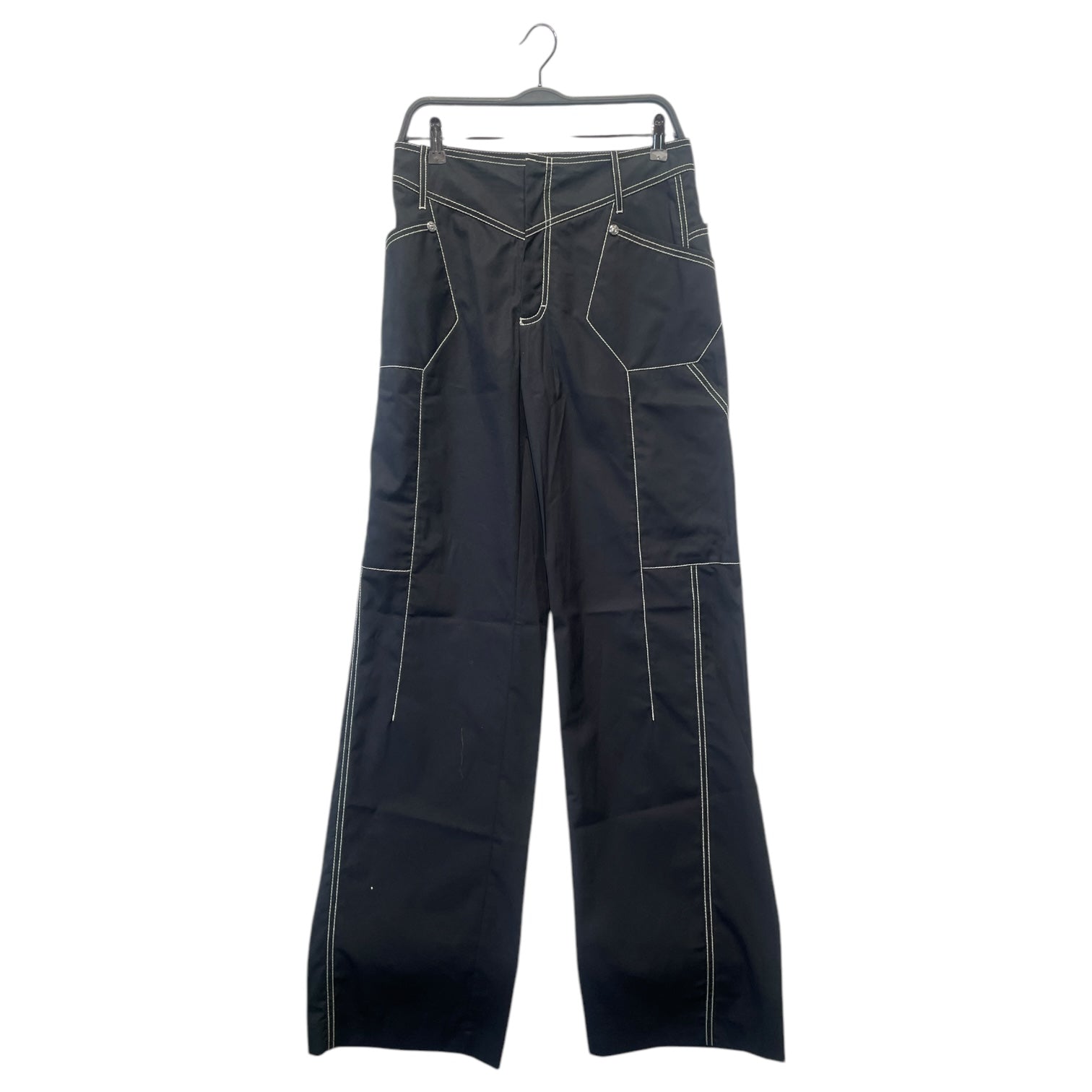 Kiko Kostadinov/Wide Leg Pants/38/Cotton/BLK/ view 1