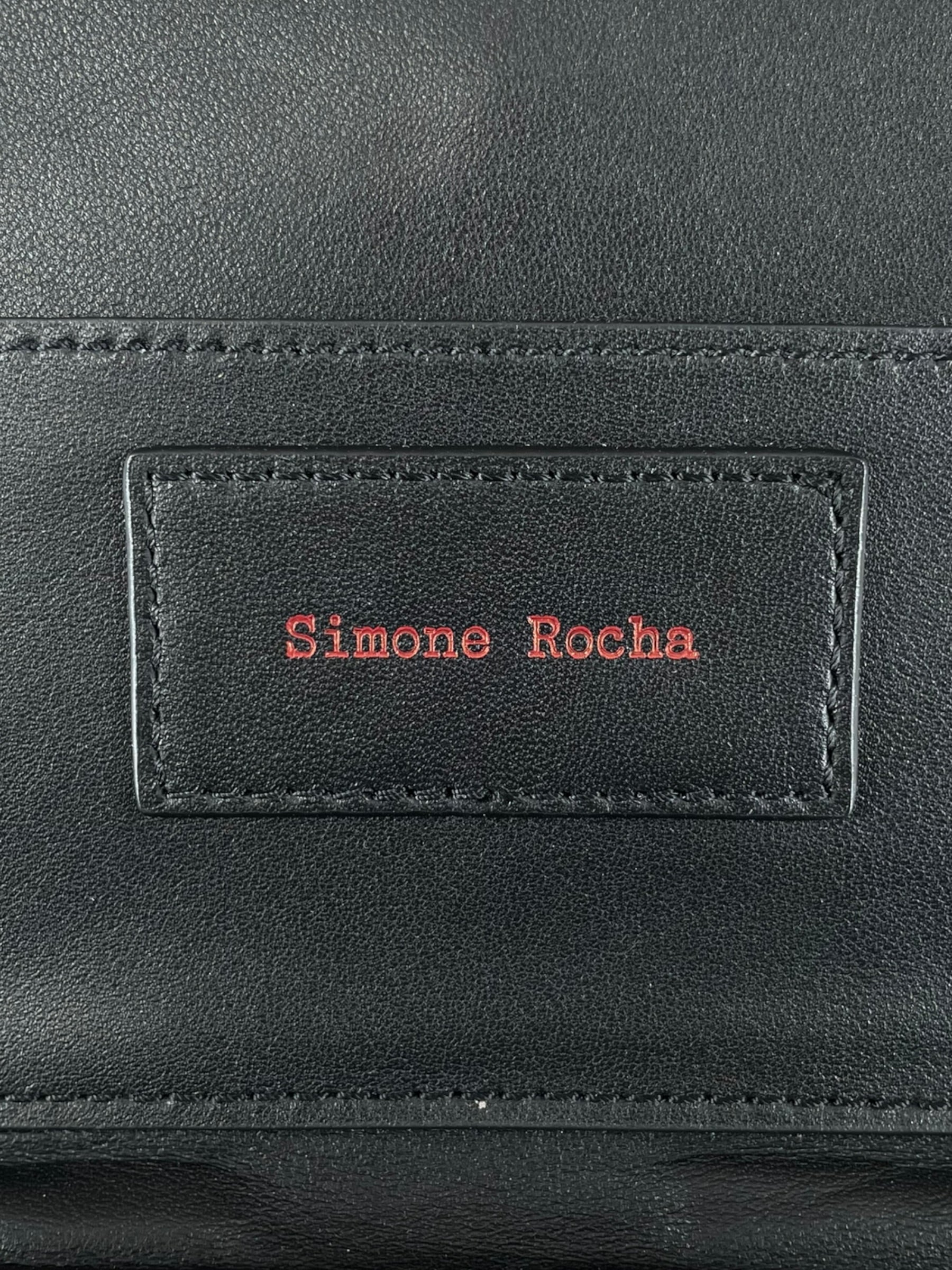 SIMONE ROCHA/Clutch Bag/Leather/BLK/N15SB view 6