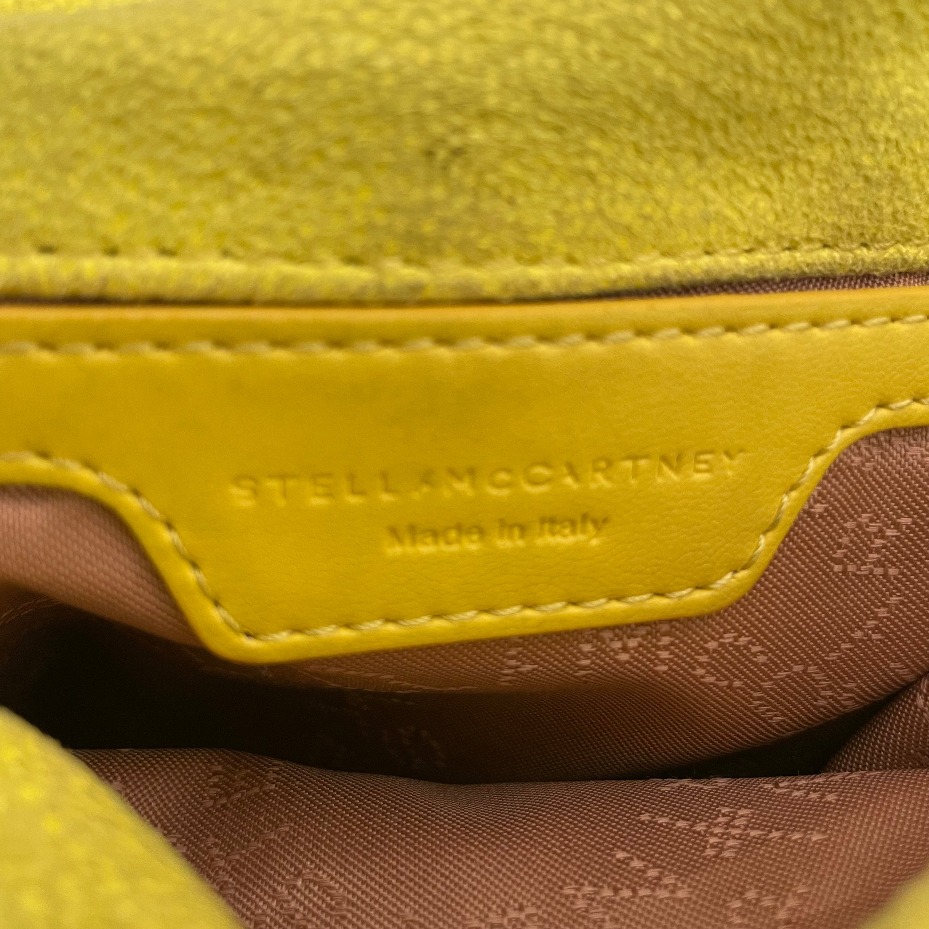 STELLAMcCARTNEY/Cross Body Bag/Suede/YEL/FABELLA GOLD CHAIN view 6