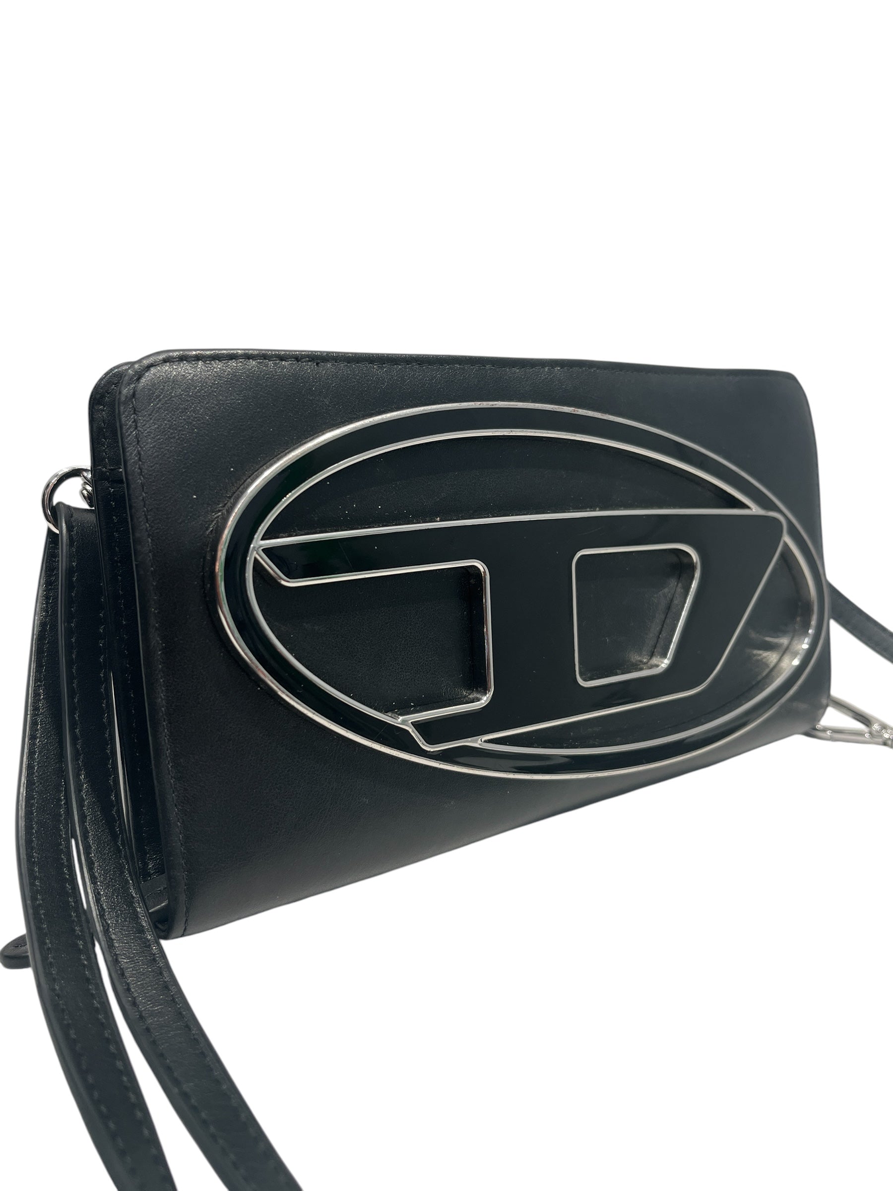 DIESEL/Cross Body Bag/Leather/BLK/BLCKDEMBLEM view 4