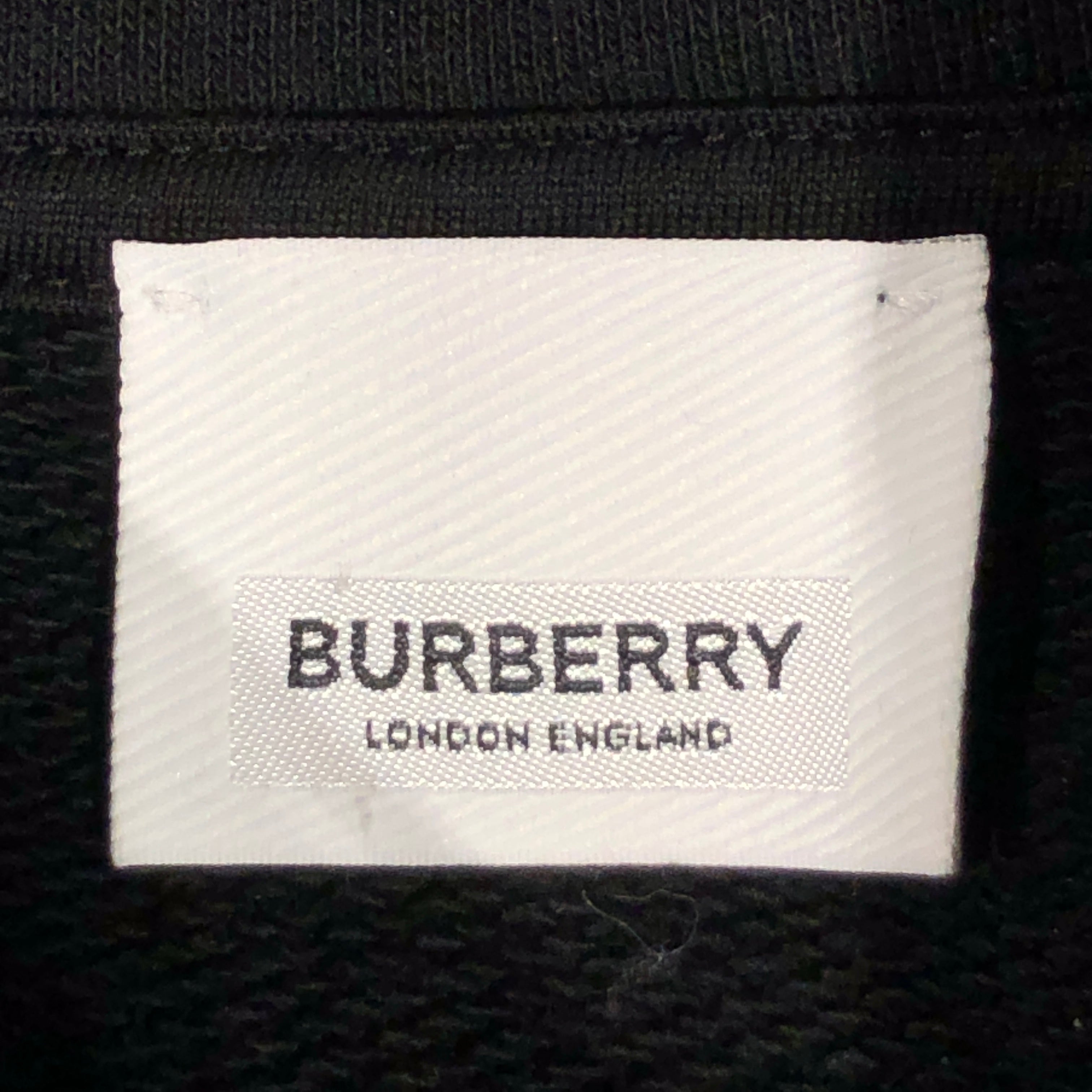 BURBERRY LONDON/Zip Up Hoodie/XL/Cotton/BLK/PLAID ON SLEEVES view 3