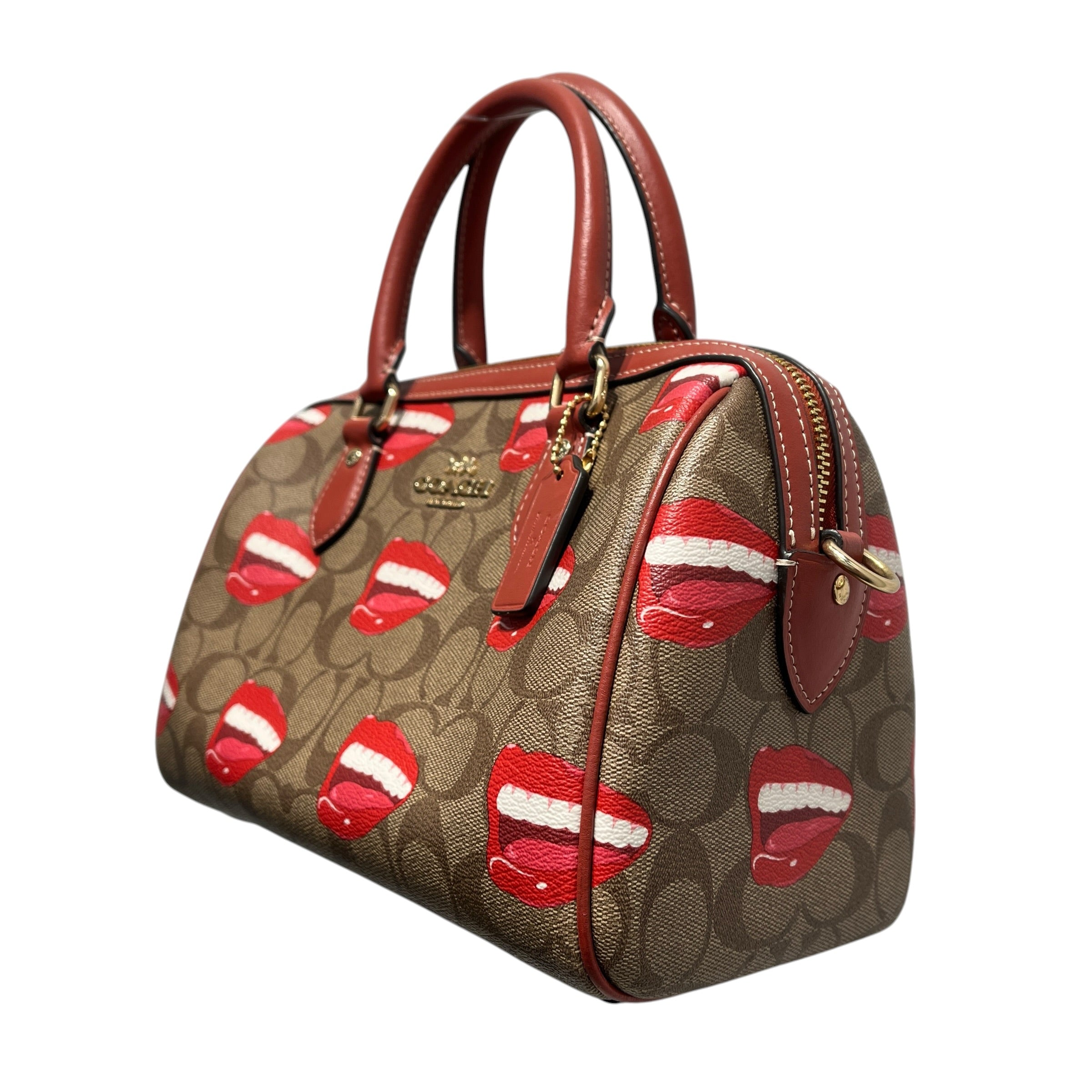 COACH/Bag/All Over Print/Leather/BRW/SATCHEL MOUTH PRINT view 6
