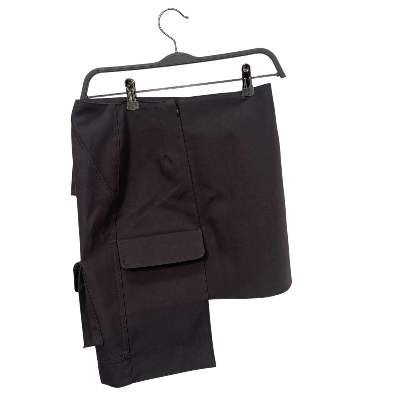 OFF-WHITE/Skirt/38/Cotton/GRY/multipocfket cargo skirt view 2