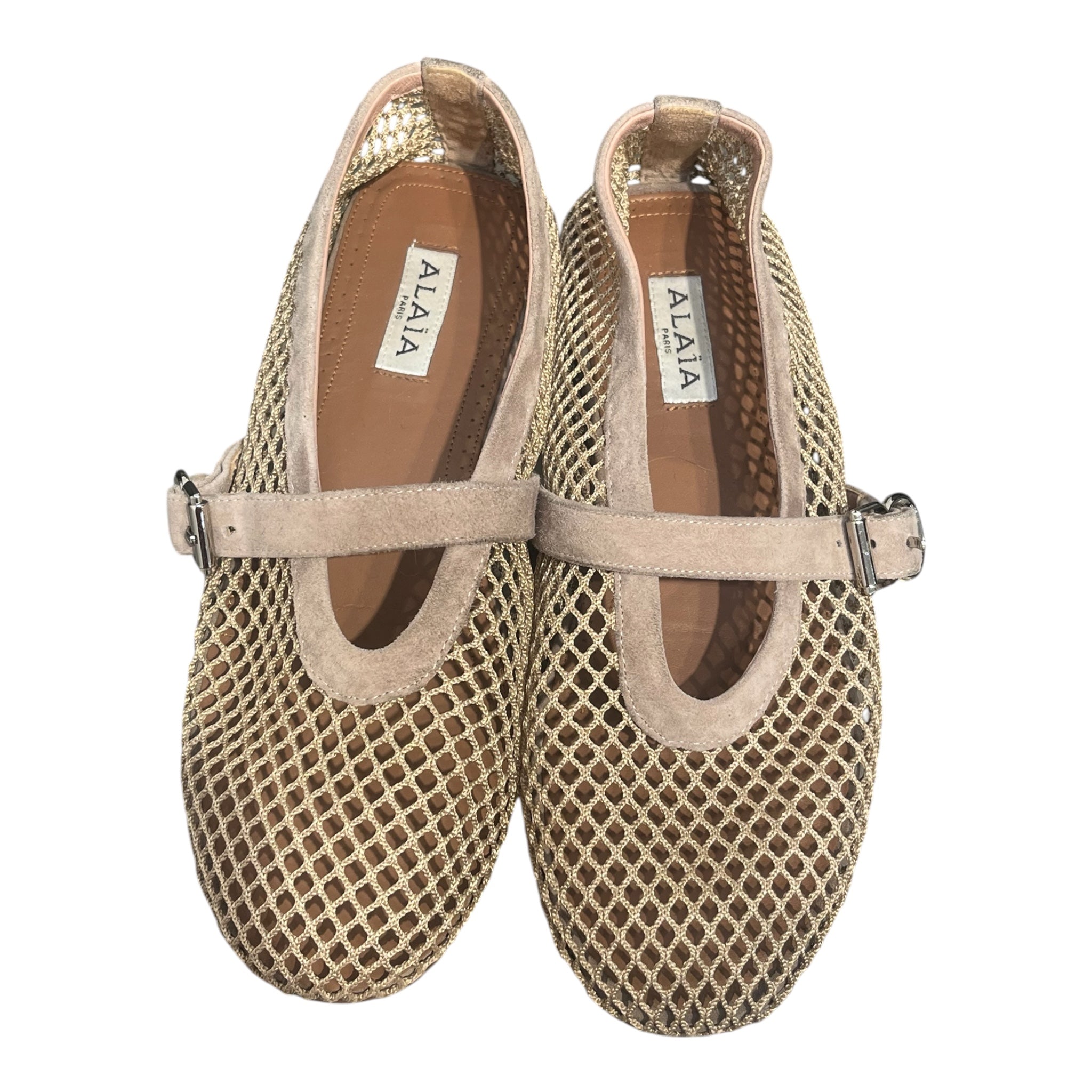 ALAIA/Flat Shoes/EU 37/Cotton/BEG/FISH NETS view 6