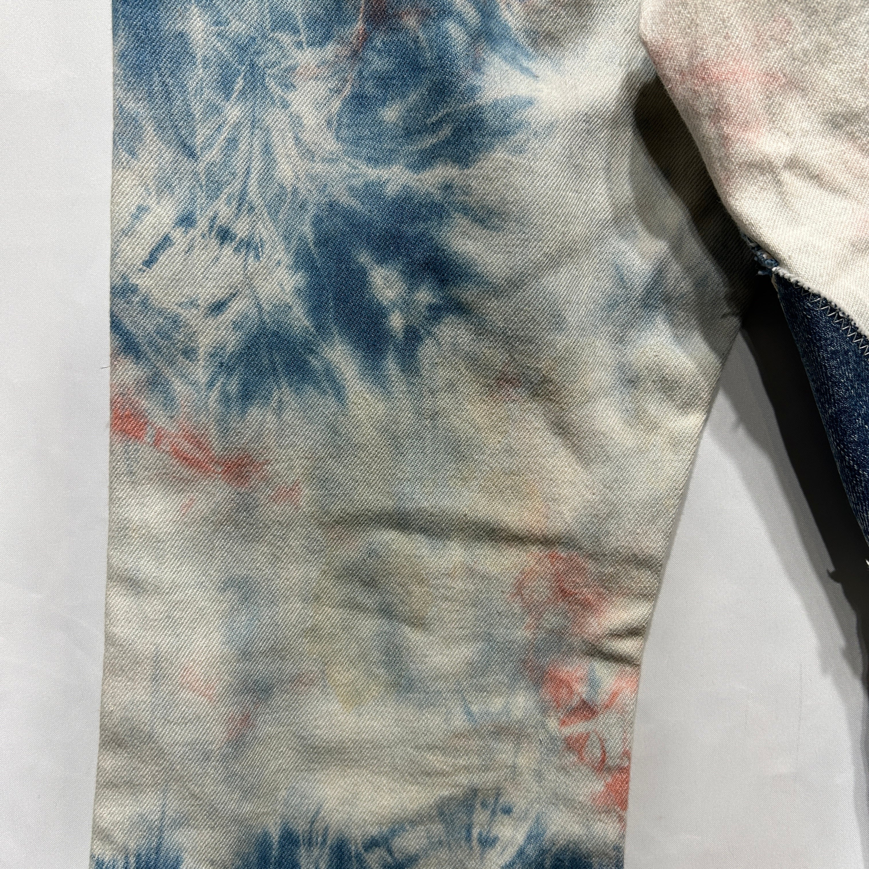 KAPITAL/Bootcut Pants/30/Denim/MLT/All Over Print/tie dye patchwork flares view 6