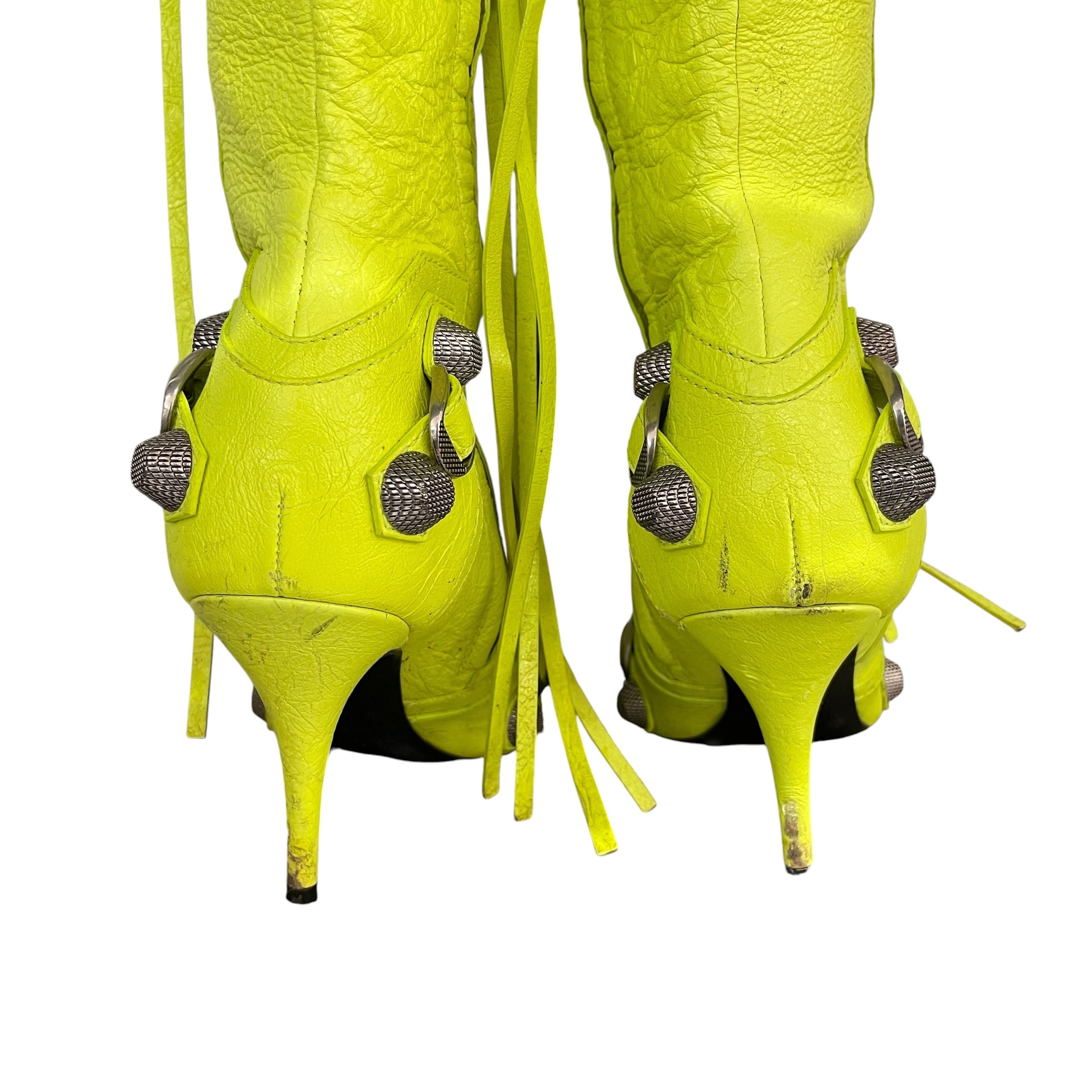 BALENCIAGA/Long Boots/EU 36/Leather/GRN/cagole view 6