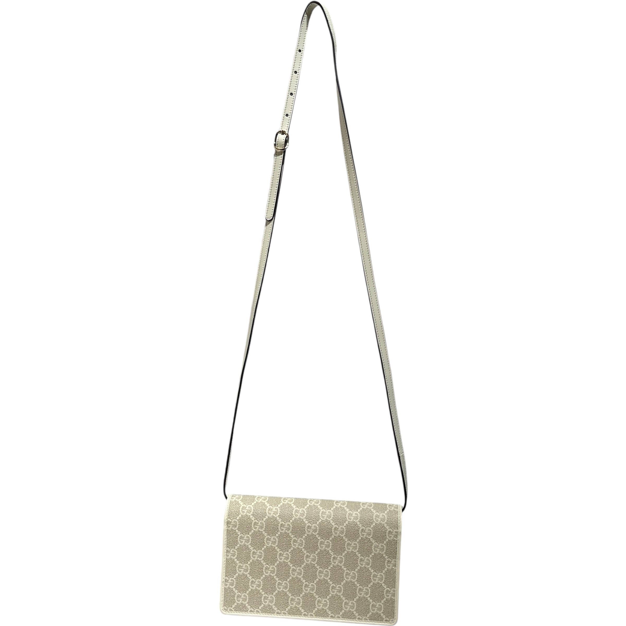 GUCCI/Cross Body Bag/Monogram/Leather/CML/GG Emblem Monogram Crossbody view 2
