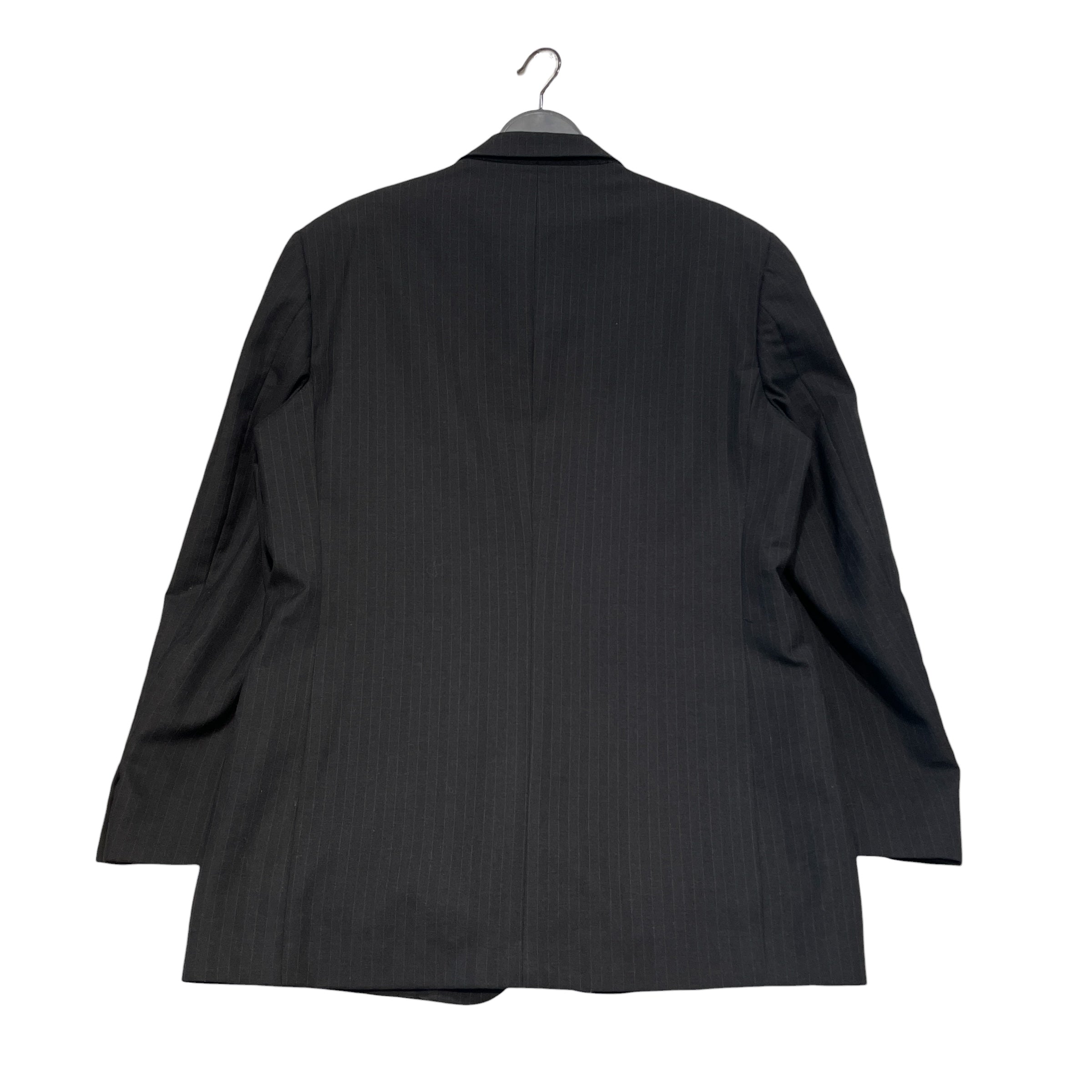 YVES SAINT LAURENT/Jacket/Wool/BLK/Stripe/Pinstripe Blazer view 2