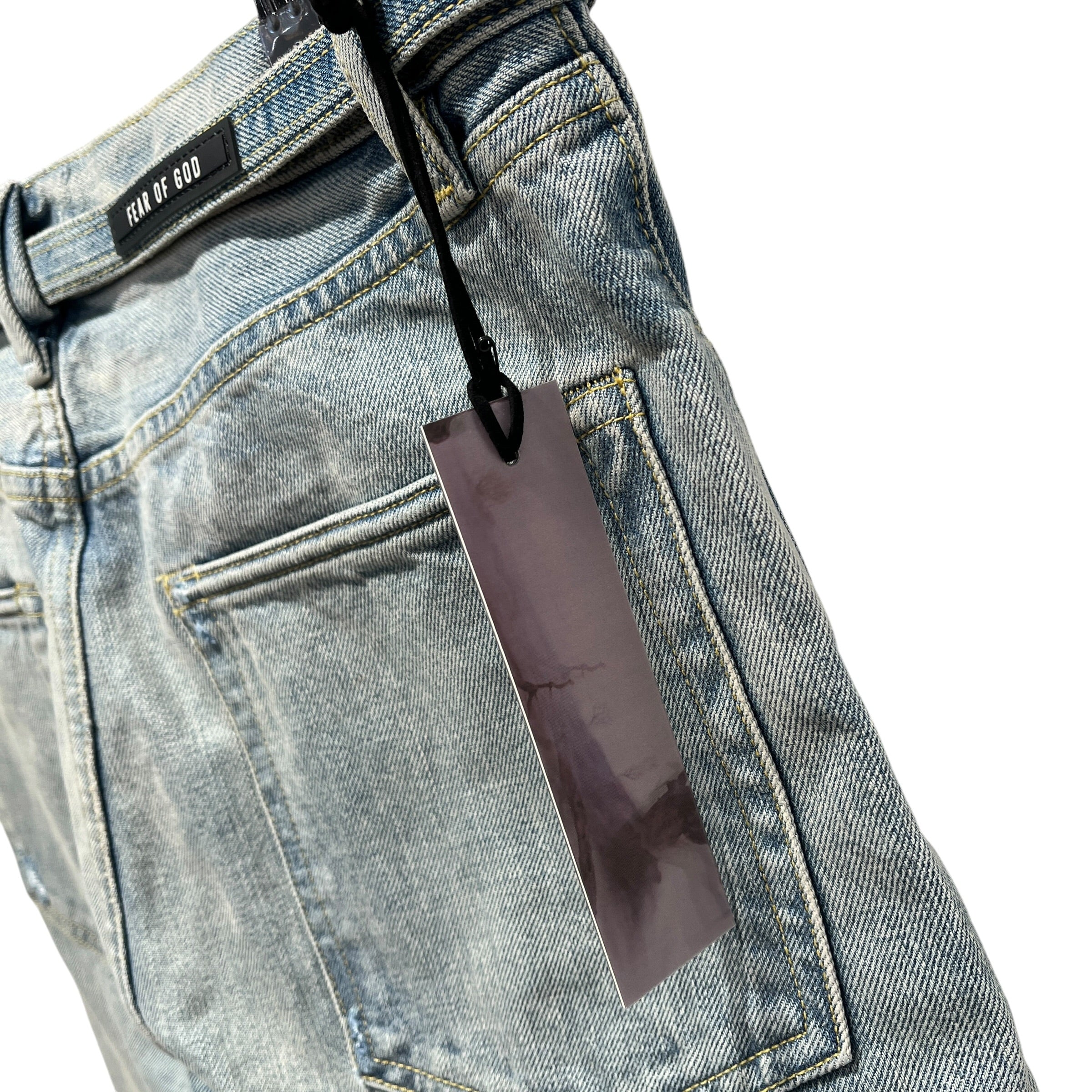FEAR OF GOD/Straight Pants/32/Denim/BLU/SLIM DOUBLEKNEE BELTED LIGHT view 13