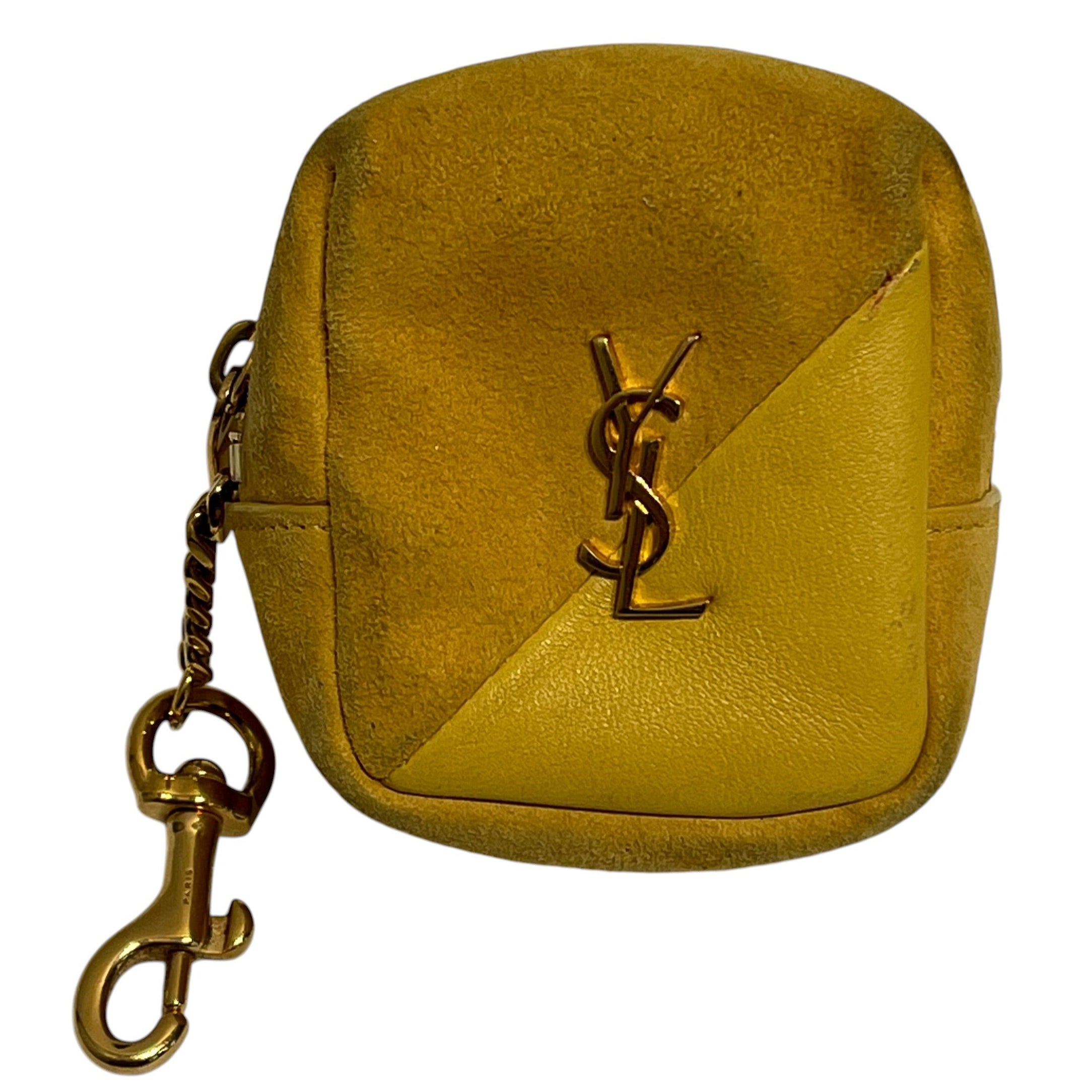SAINT LAURENT/Coin Wallet/Leather/YEL/ view 1