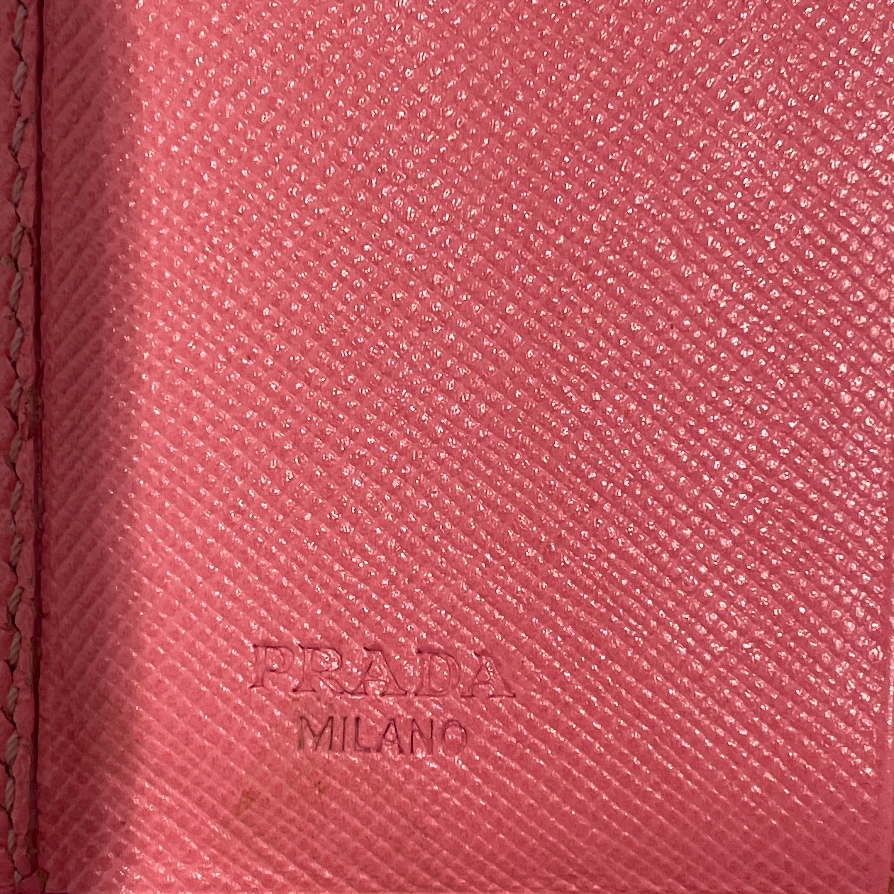 PRADA/Bifold Wallet/Pink/Leather/M523A view 5