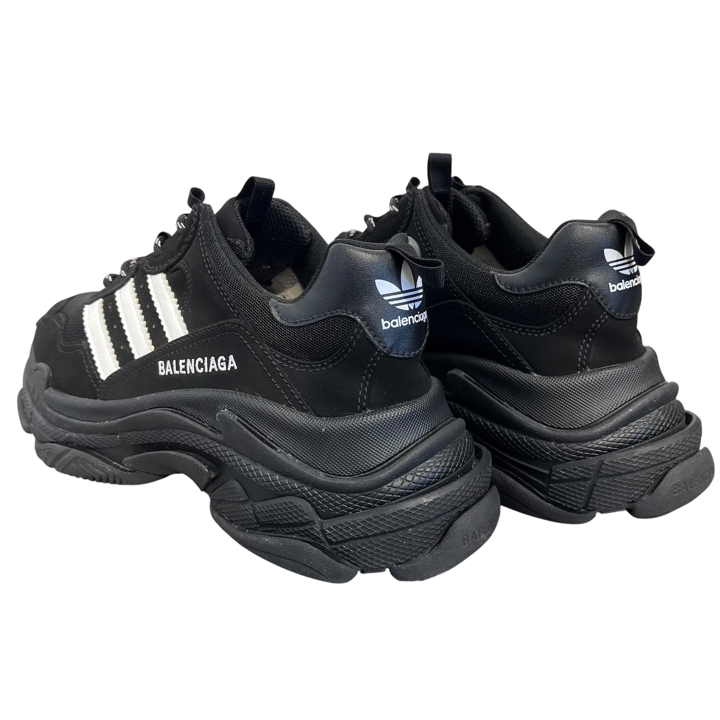 BALENCIAGA/adidas/Low-Sneakers/EU 43/BLK/triple s view 2