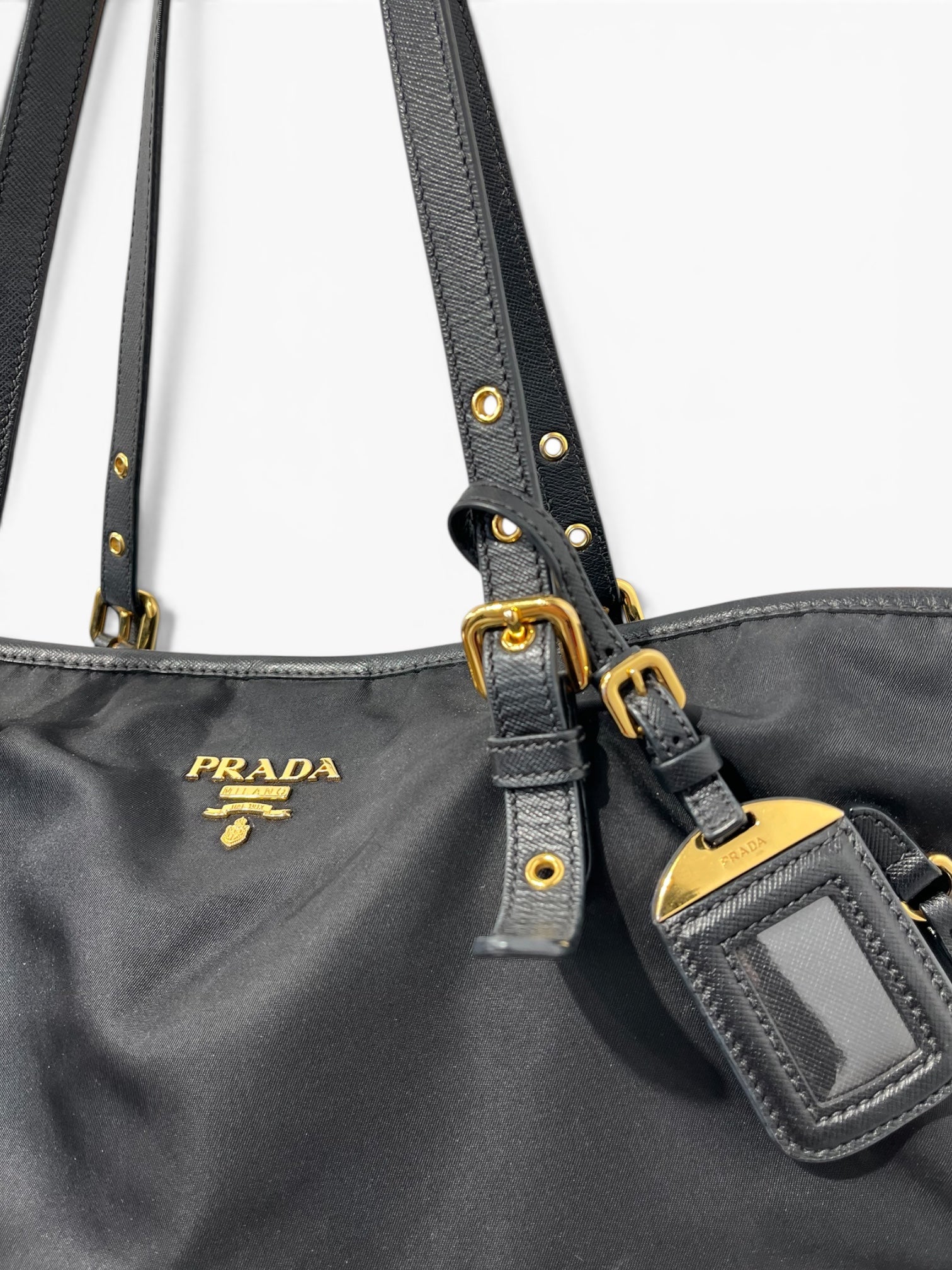 PRADA/Hand Bag/Nylon/BLK/NYLON TOTE FACTORY 165 view 7