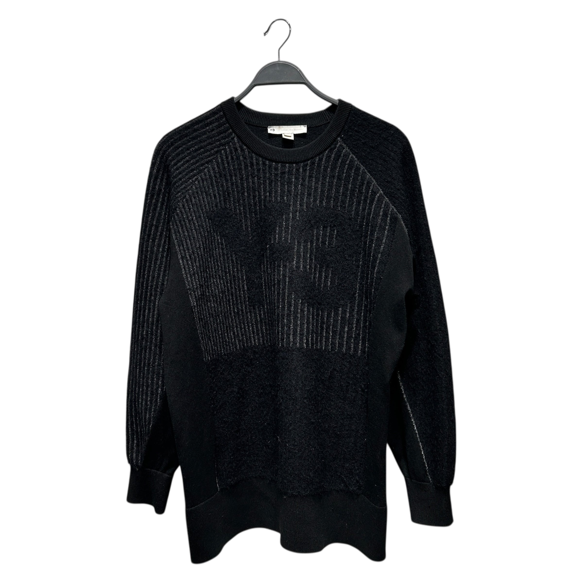 YOHJI YAMAMOTO/Heavy Sweater/M/Wool/BLK/ view 1