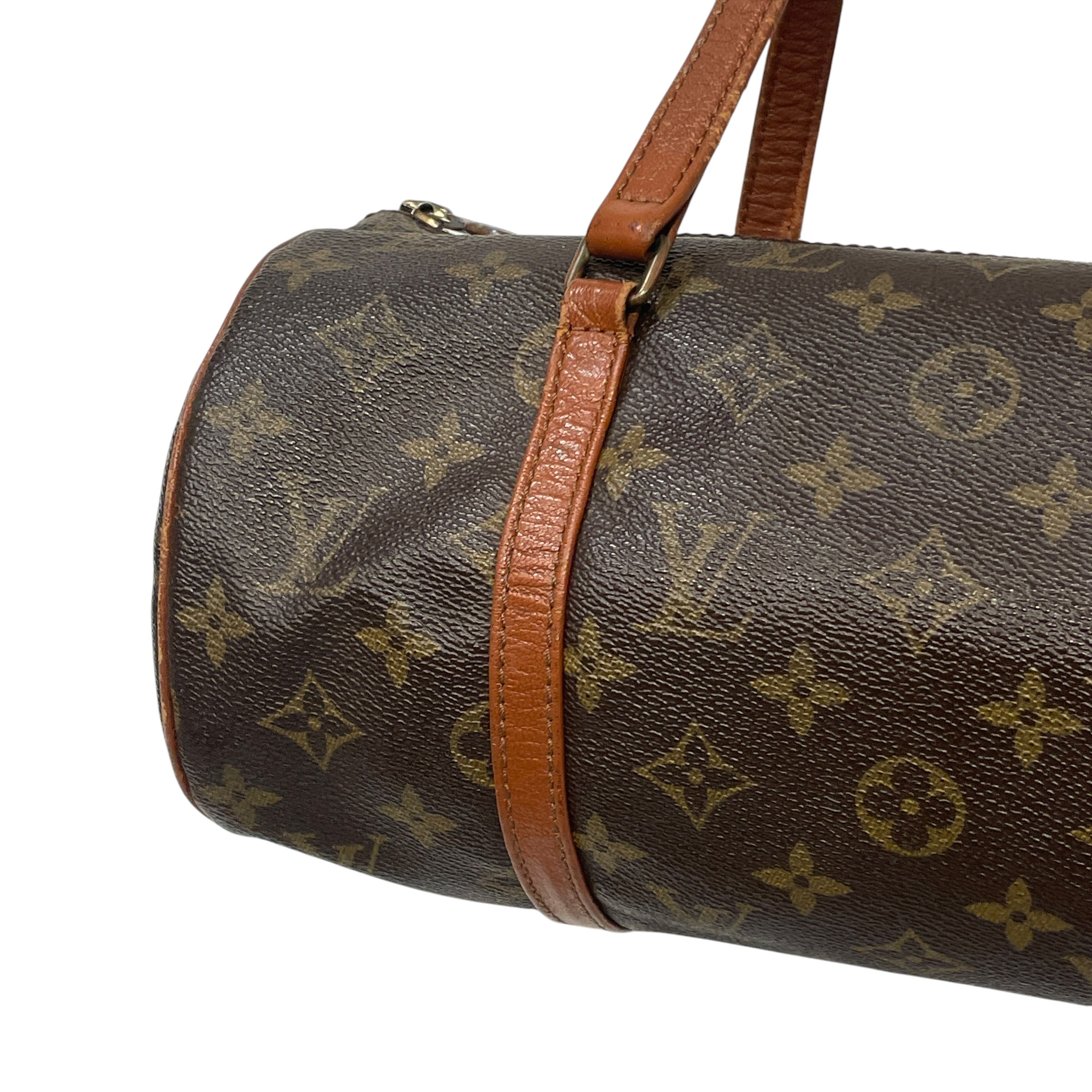 LOUIS VUITTON/Hand Bag/Monogram/Leather/BRW/VINTAGE PAPILLION view 4