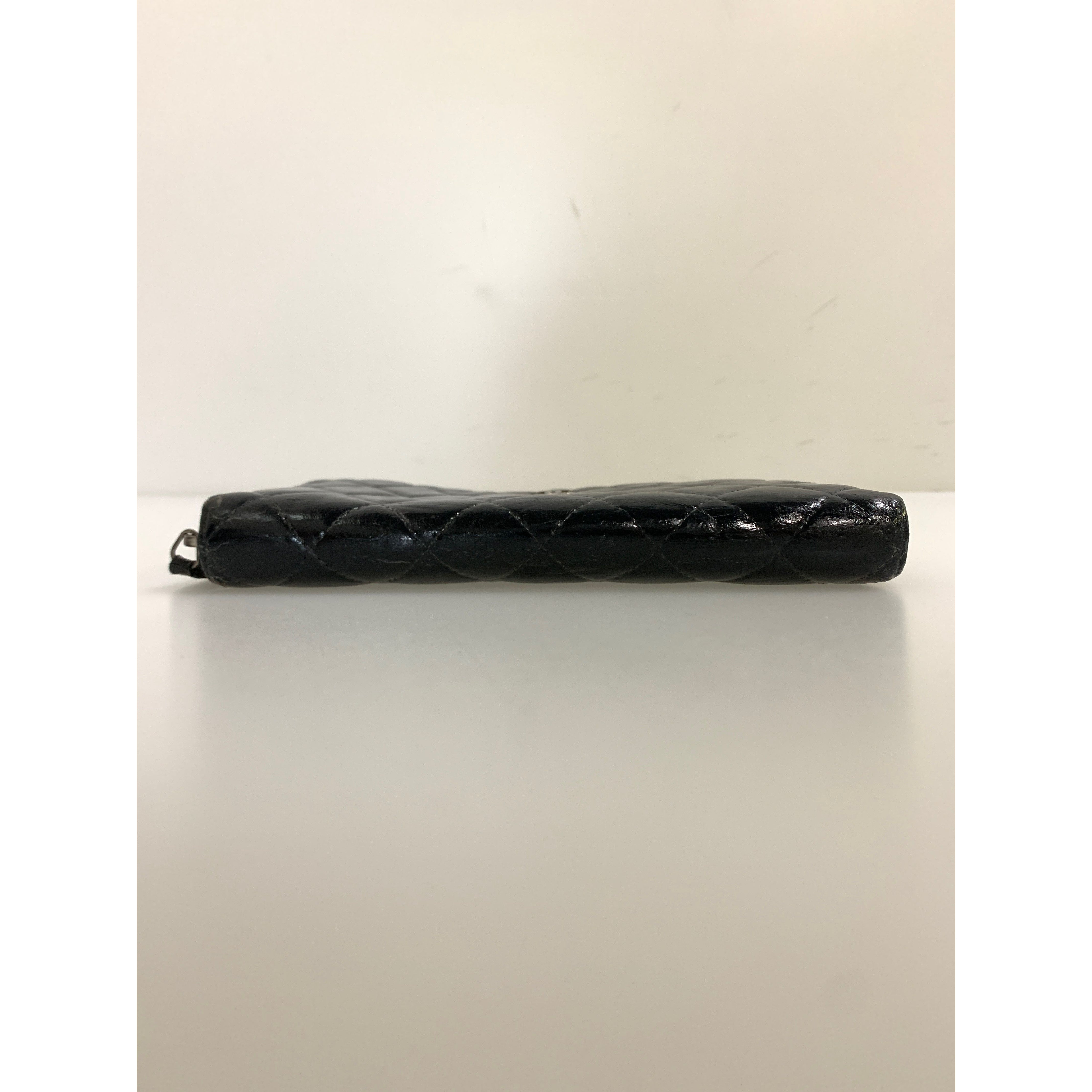 CHANEL/Long Wallet/BLK/Leather/15857160/ view 3