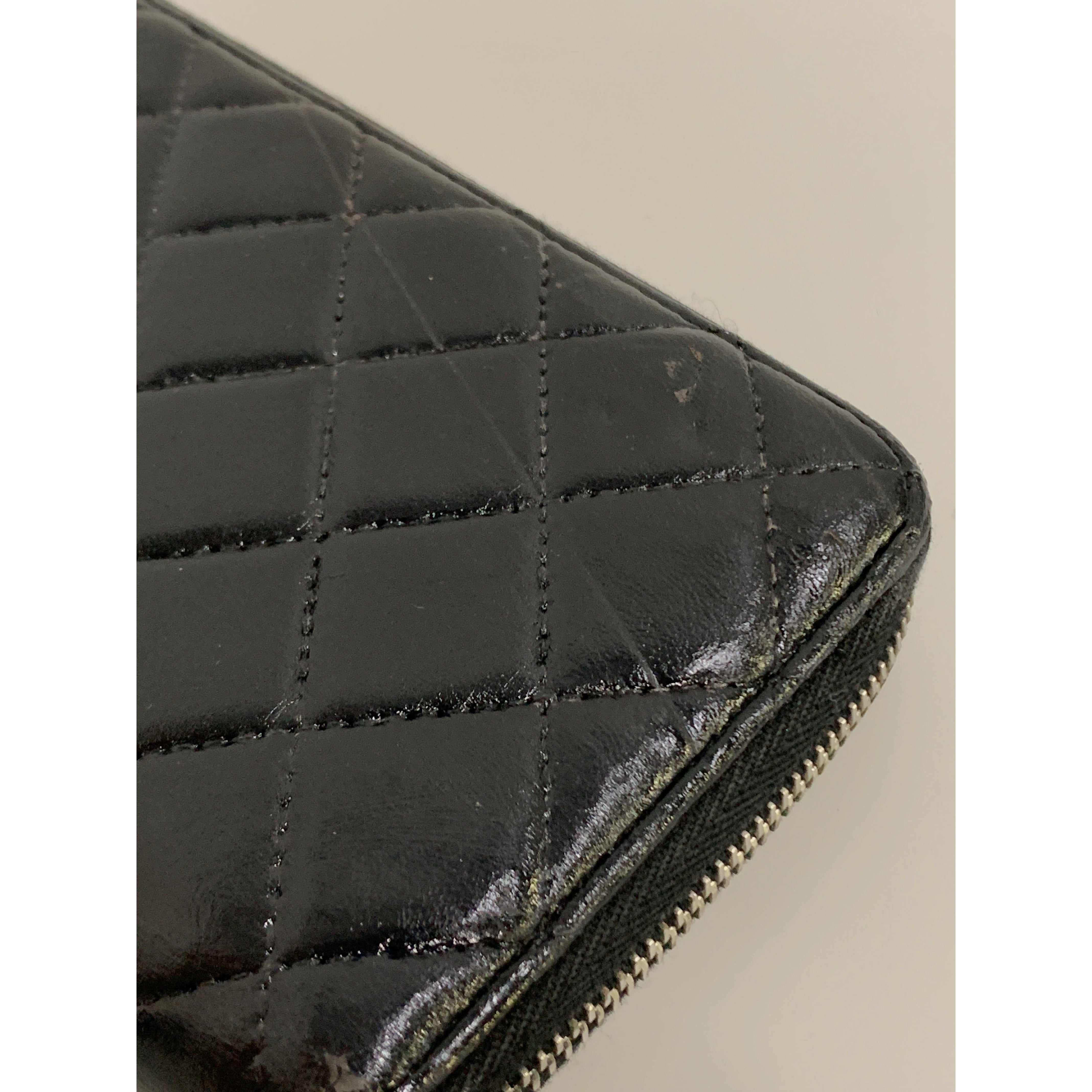CHANEL/Long Wallet/BLK/Leather/15857160/ view 6