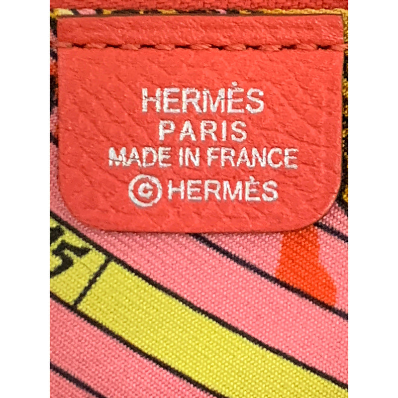 HERMES/Long Wallet/PNK/Leather/