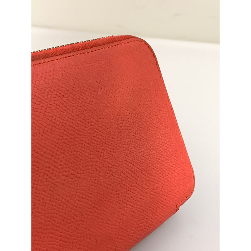 HERMES/Long Wallet/PNK/Leather/