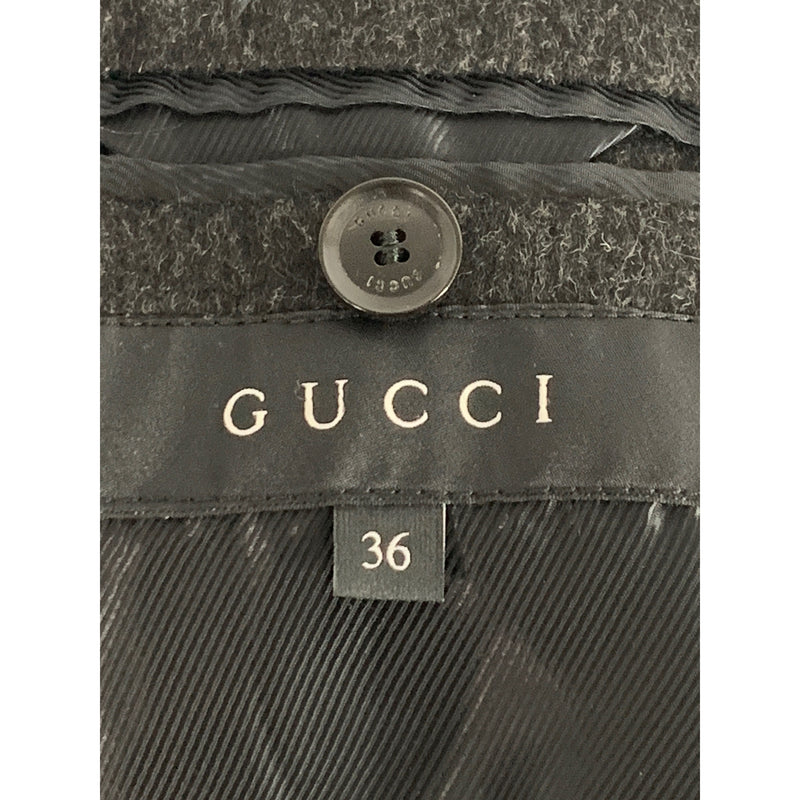 GUCCI/Trench Coat/36/Gray/Wool/268524 ZK838/