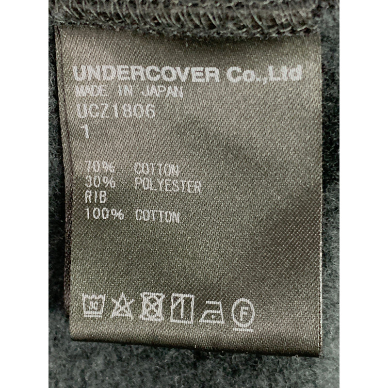 UNDERCOVER/Zip Up Hoodie/1/Black/Cotton/UCZ1806/