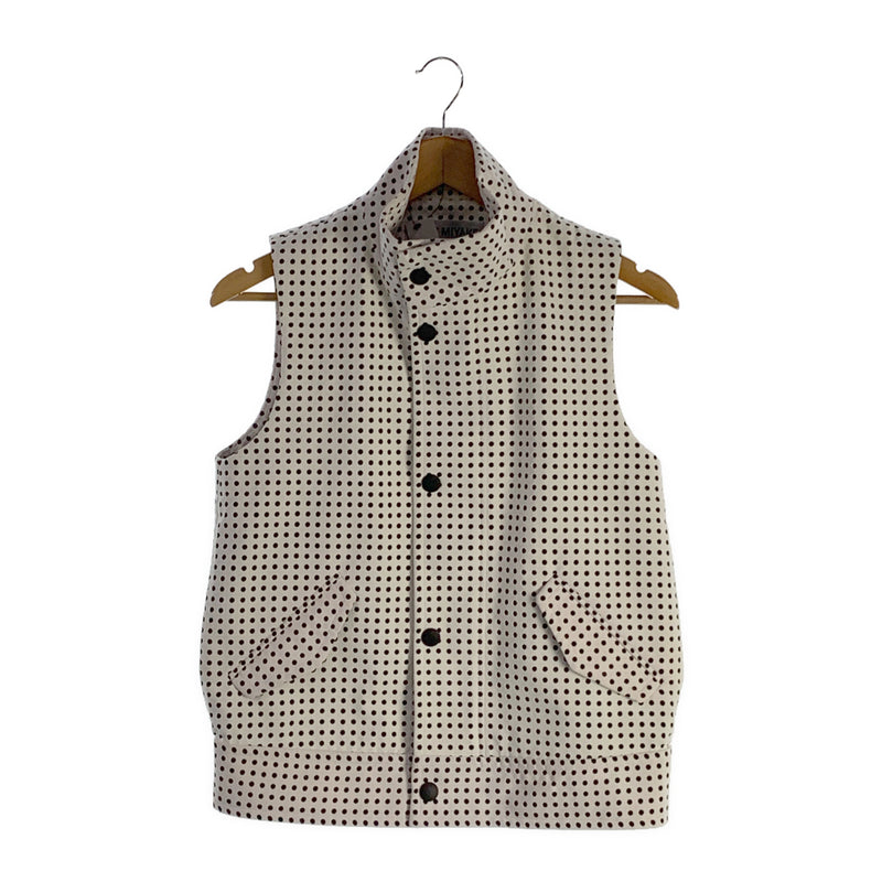 ISSEY MIYAKE/Vest/2/White/Faux Leather/