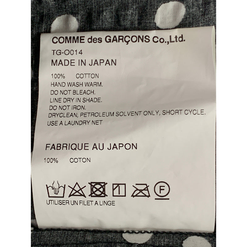 tricot COMME des GARCONS/SS Dress/M/Black/Cotton/TG-O014/