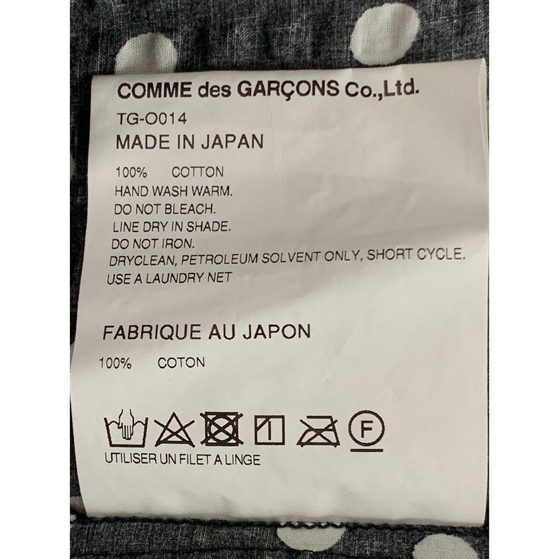 tricot COMME des GARCONS/SS Dress/M/Black/Cotton/TG-O014 