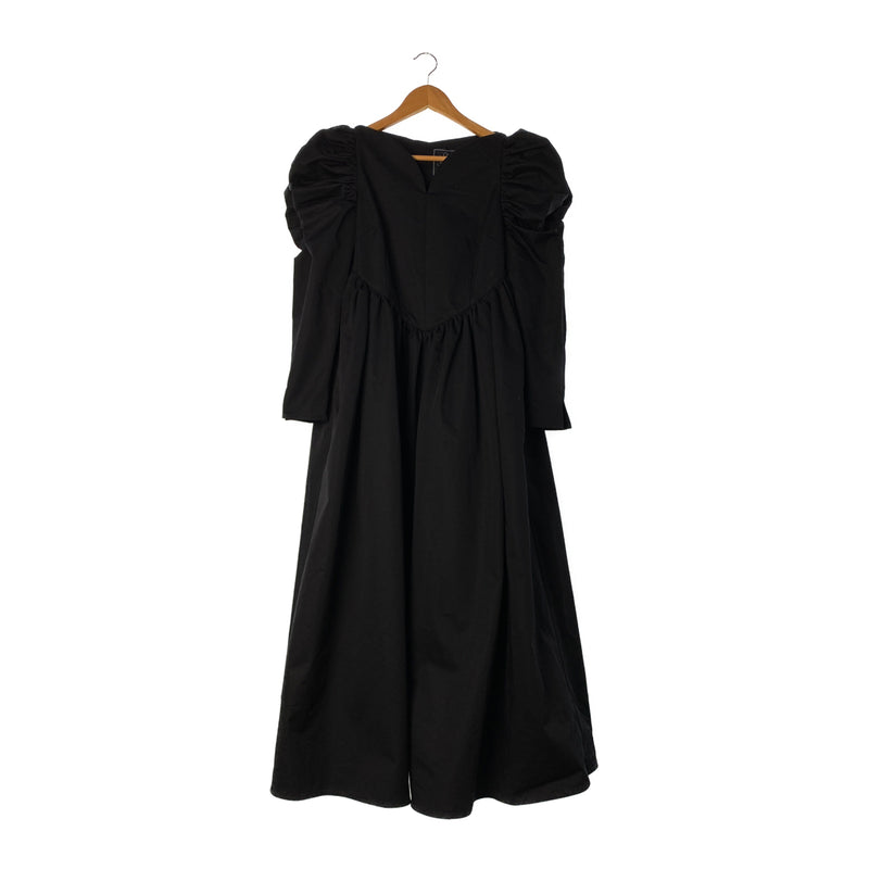 SEVEN TEN by MIHO KAWAHITO/LS Dress/S/Black/Cotton/74501