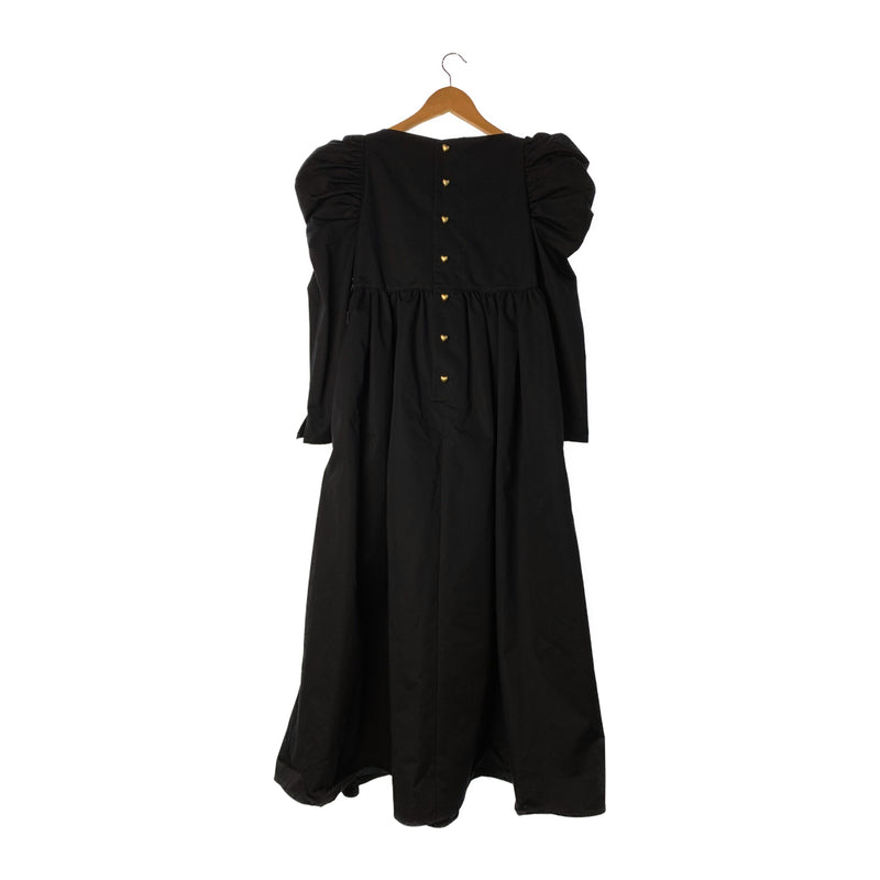 SEVEN TEN by MIHO KAWAHITO/LS Dress/S/Black/Cotton/74501