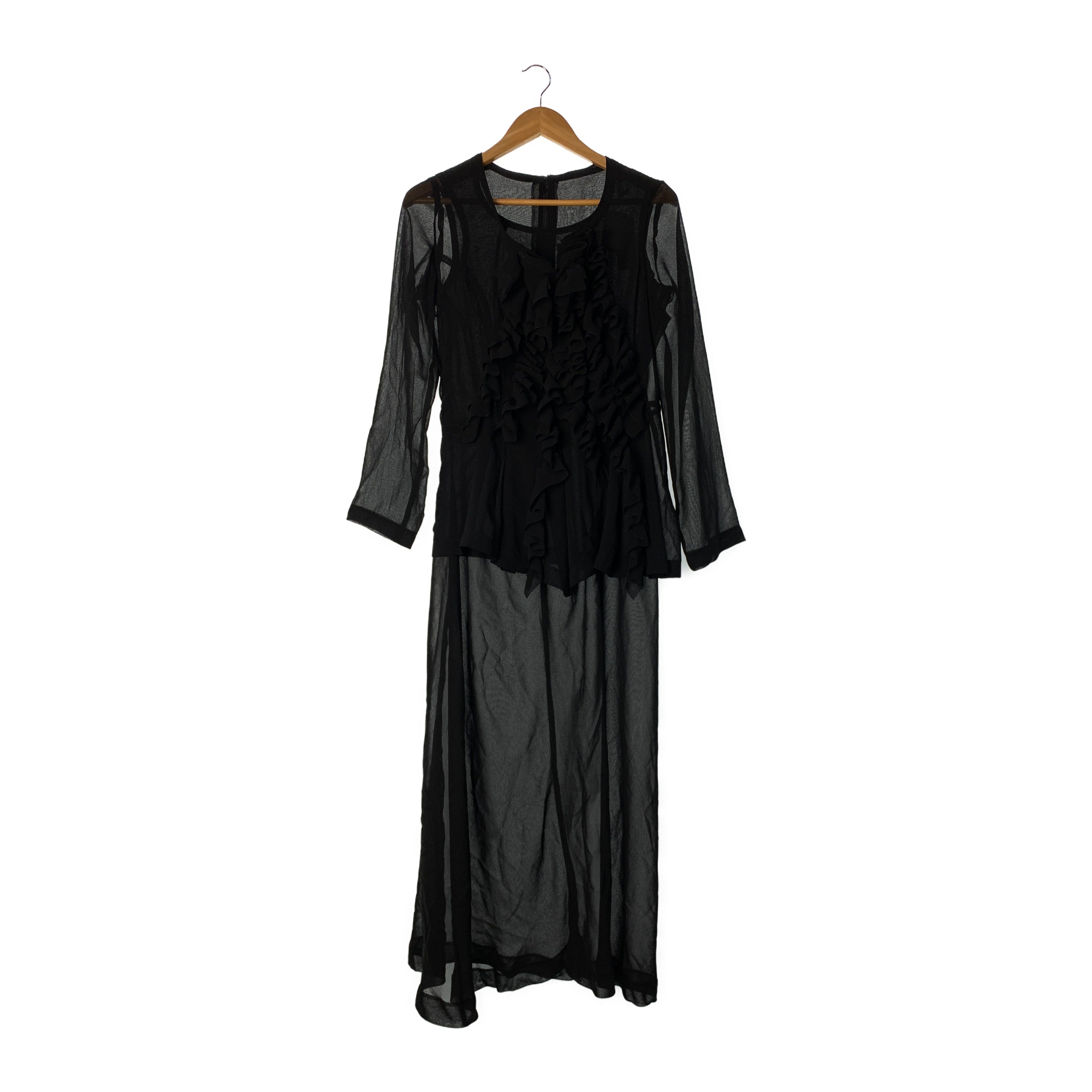 COMME des GARCONS/LS Dress/Black/Polyester/GO-040500 view 1